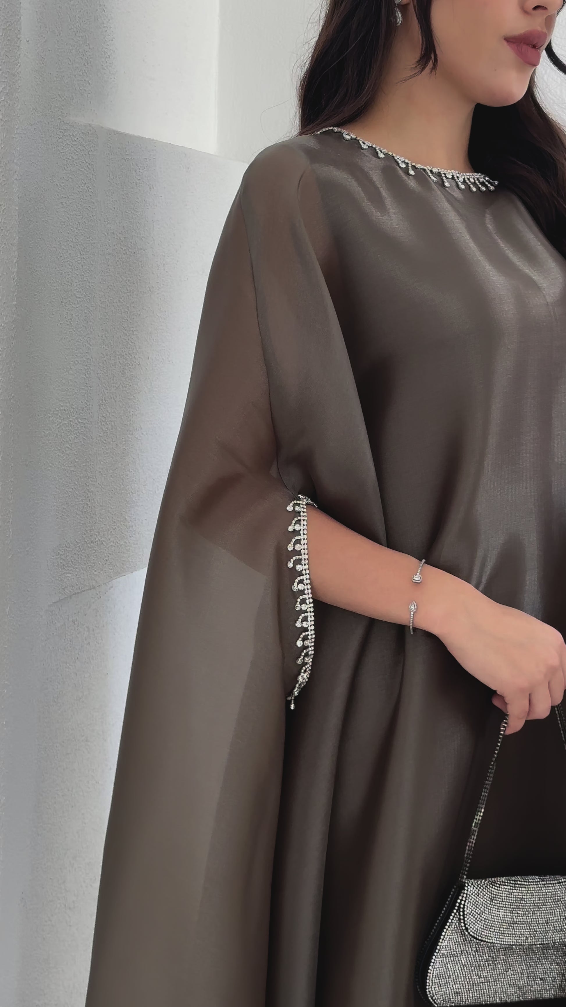 Lulu Organza Olive Green Dress