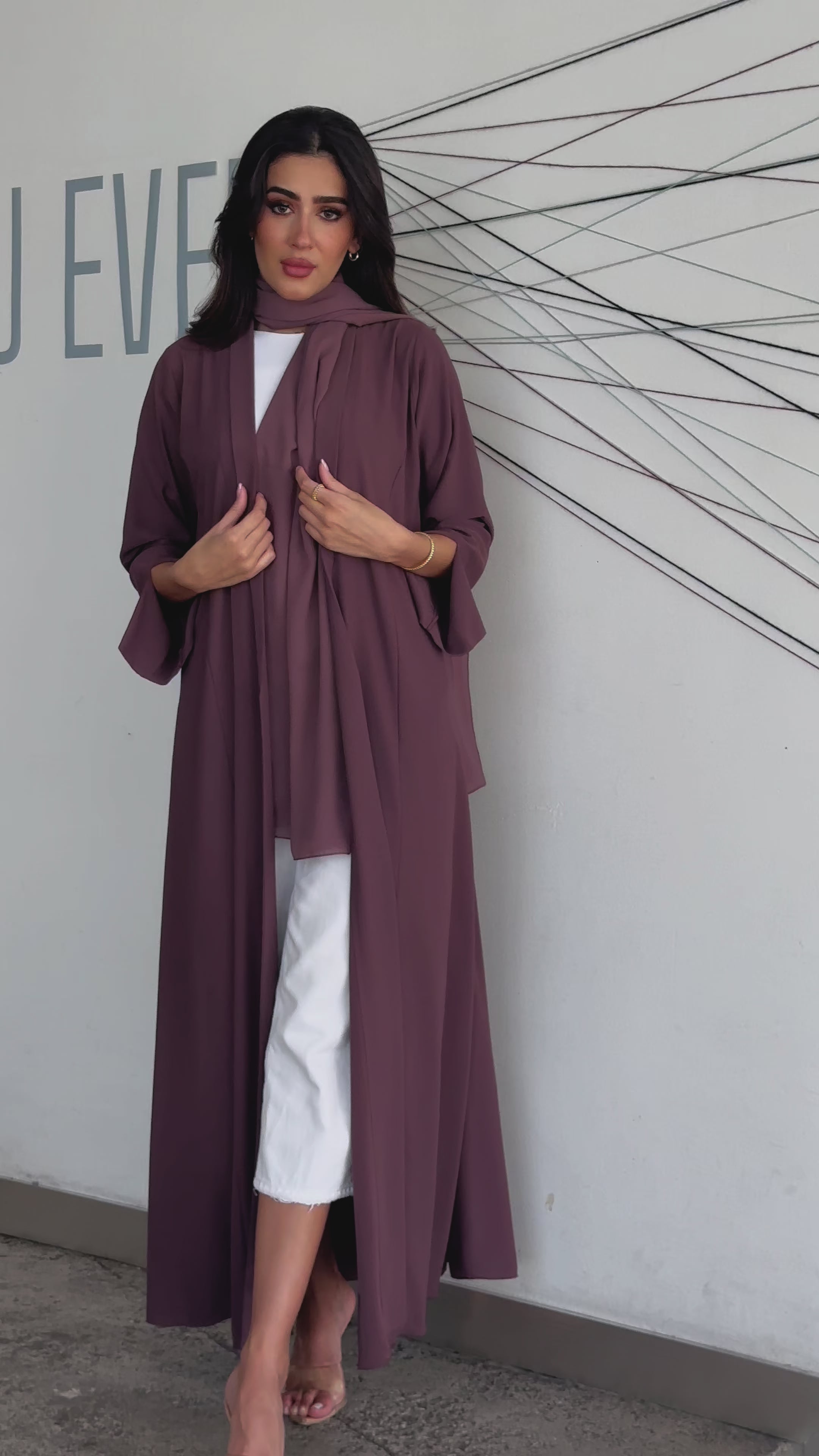 Sultana Purple Abaya
