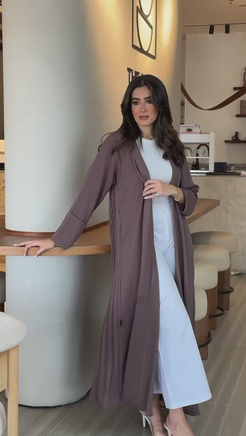 Mirage brown Abaya