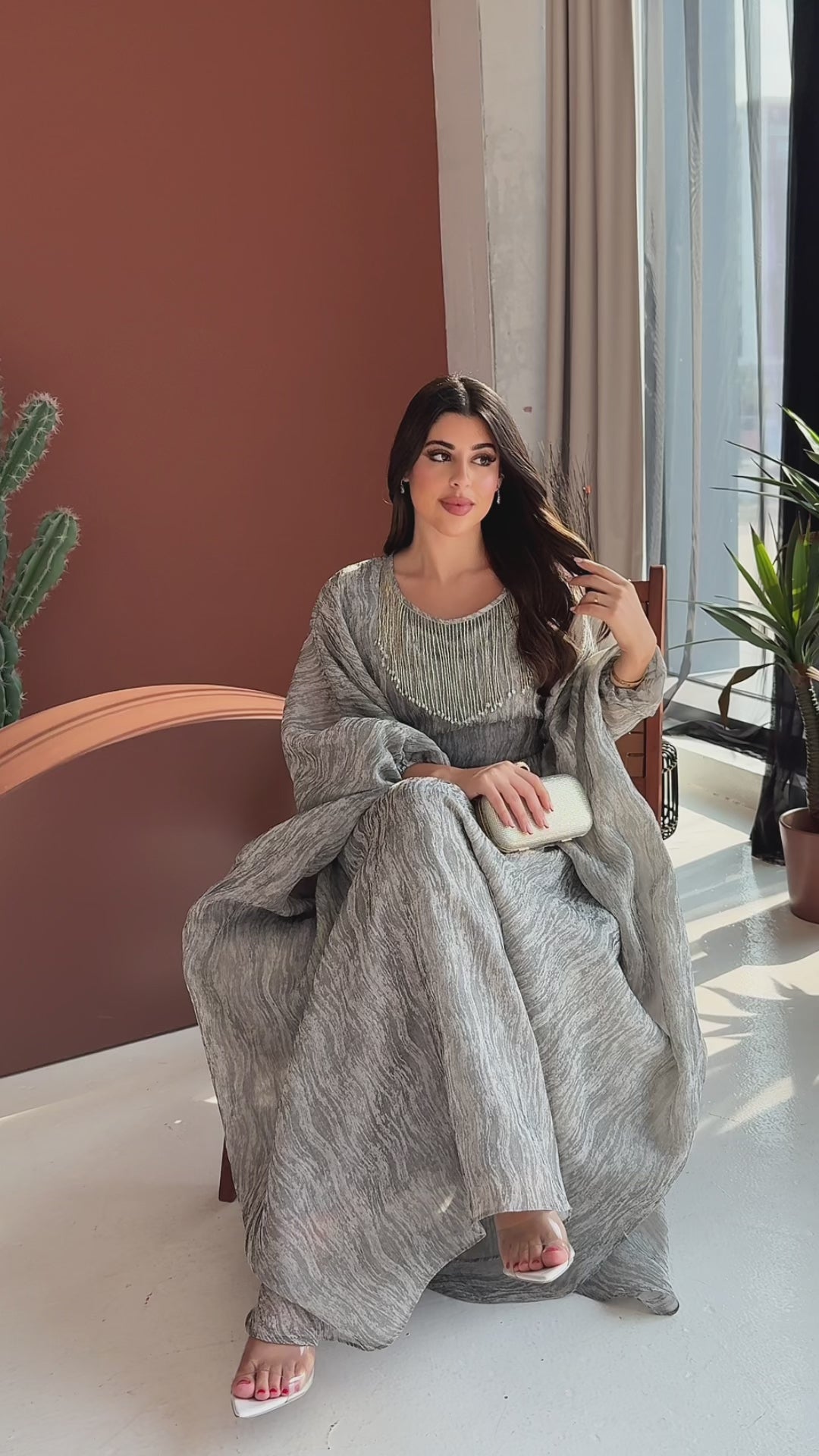 Zahra Grey Dress
