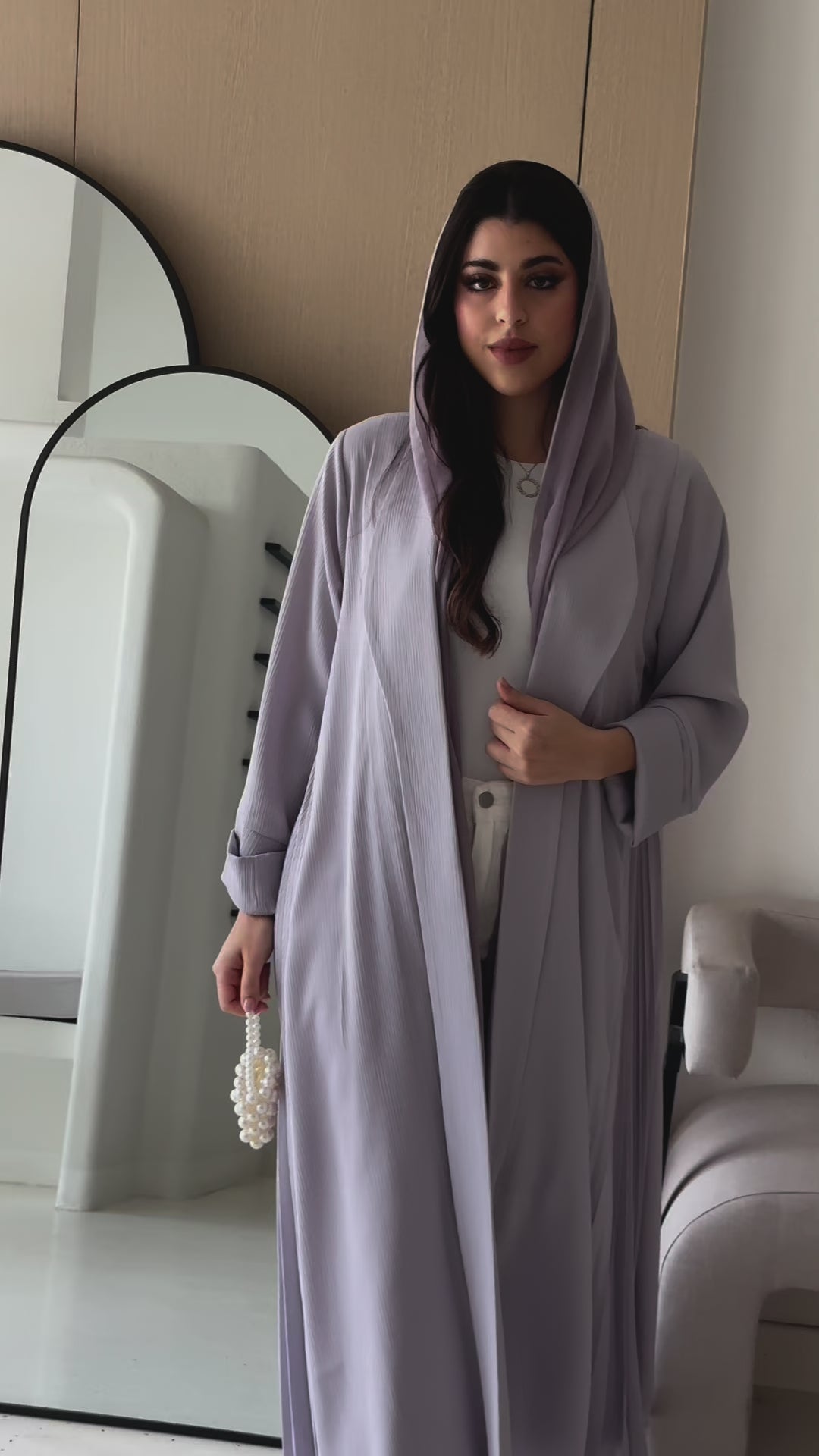 Mirage Purple Abaya