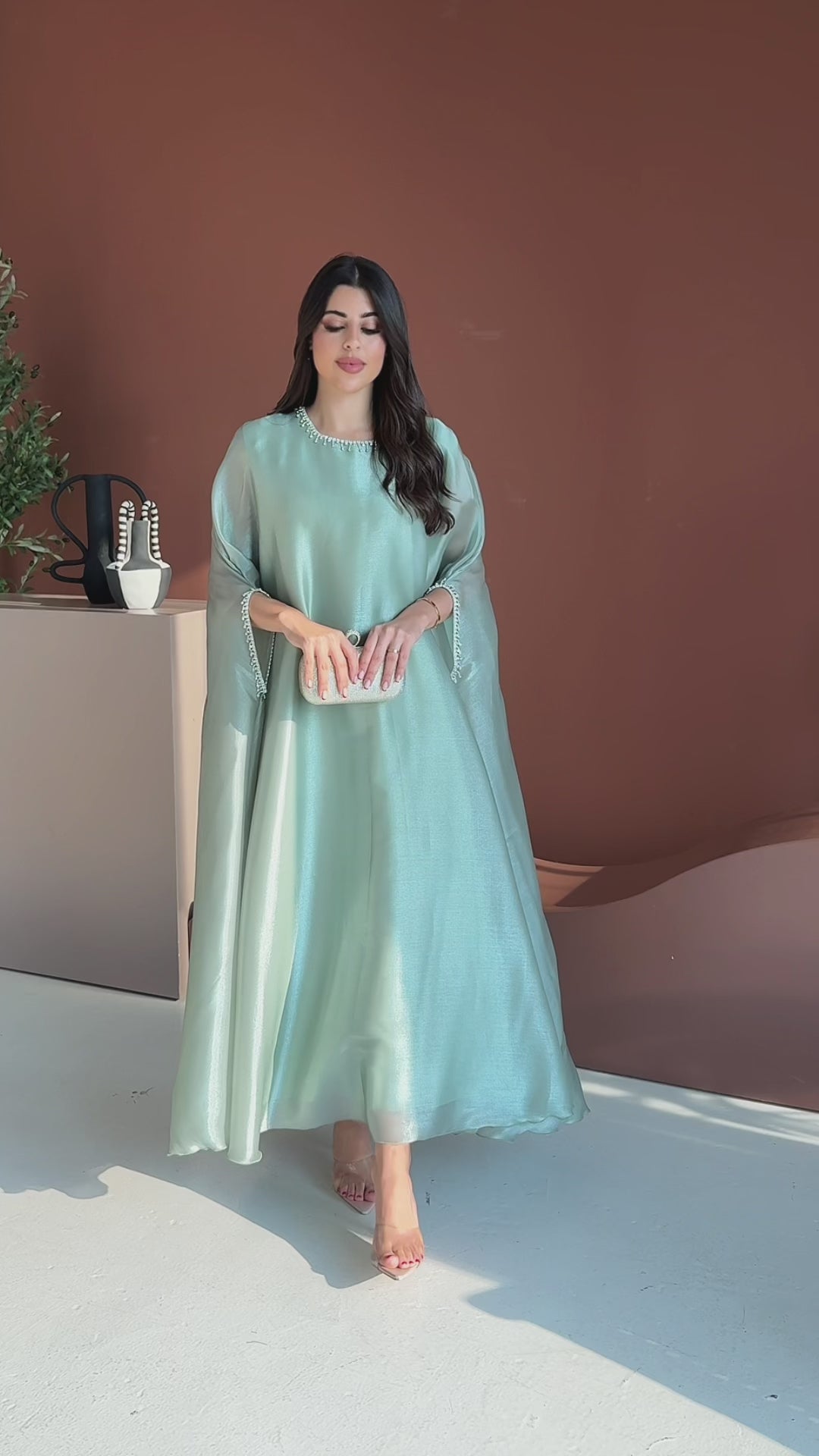 Lulu Organza Turquoise Dress