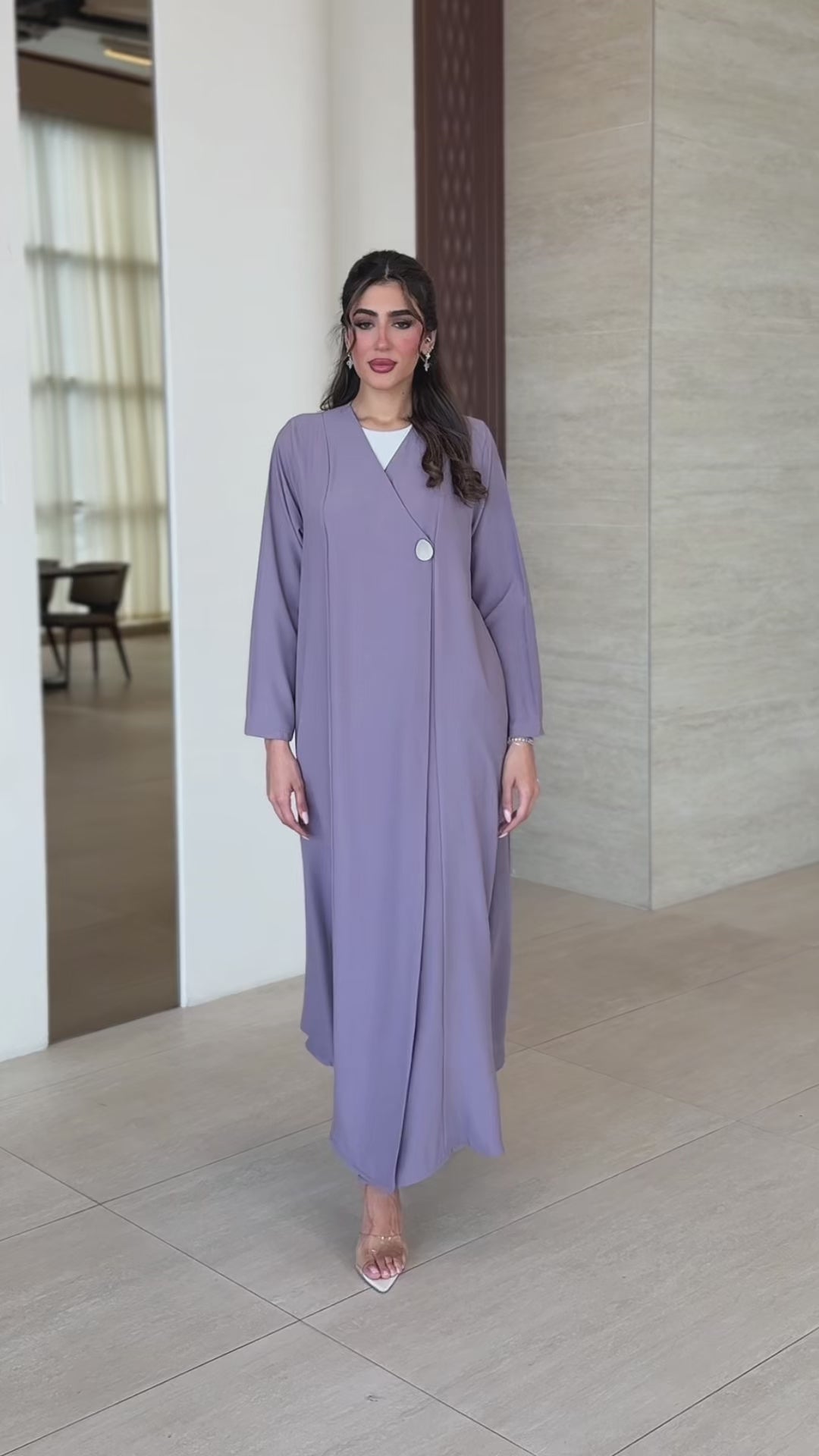 Sher Purple Abaya