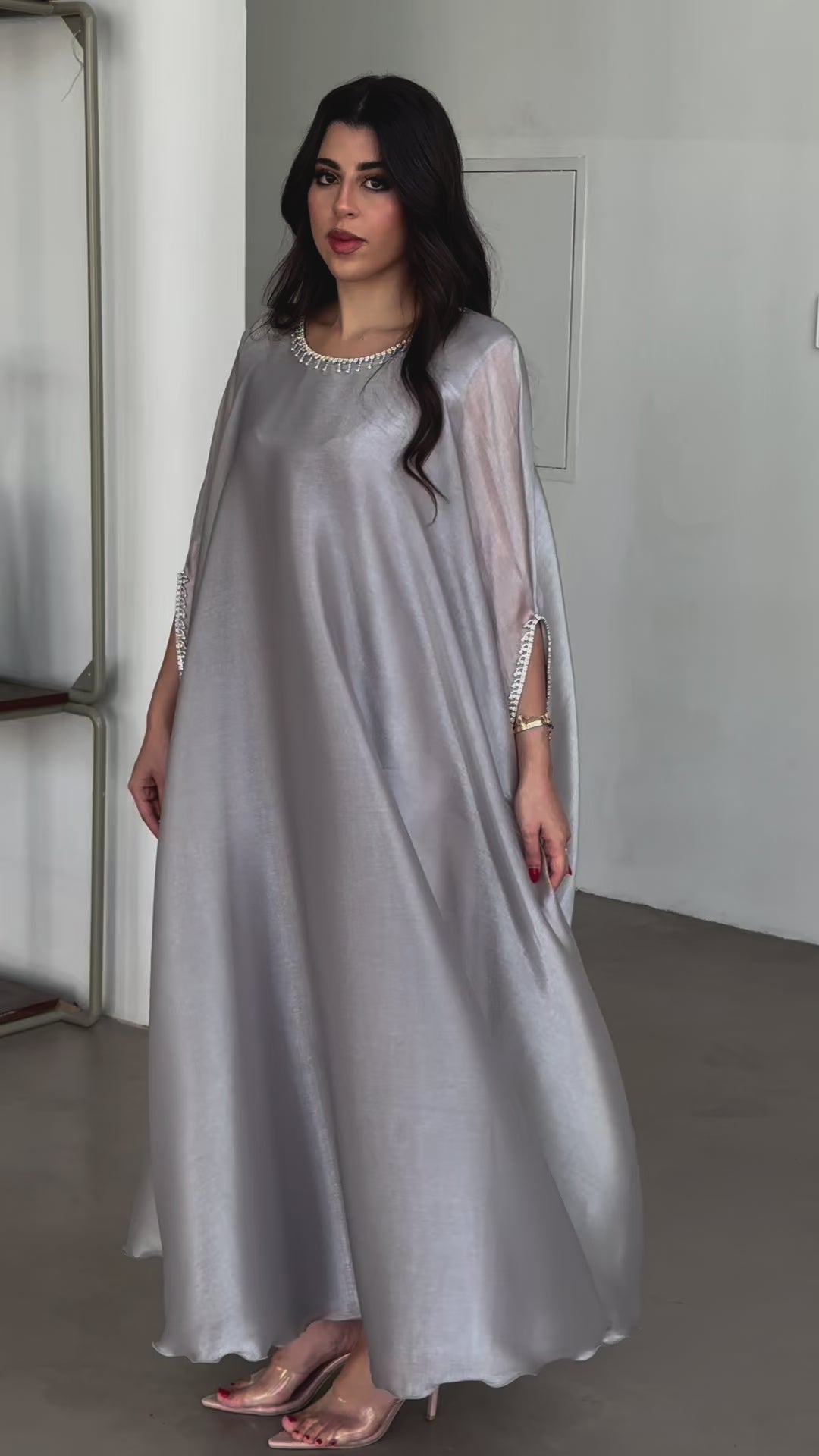 Lulu Organza Grey Dress