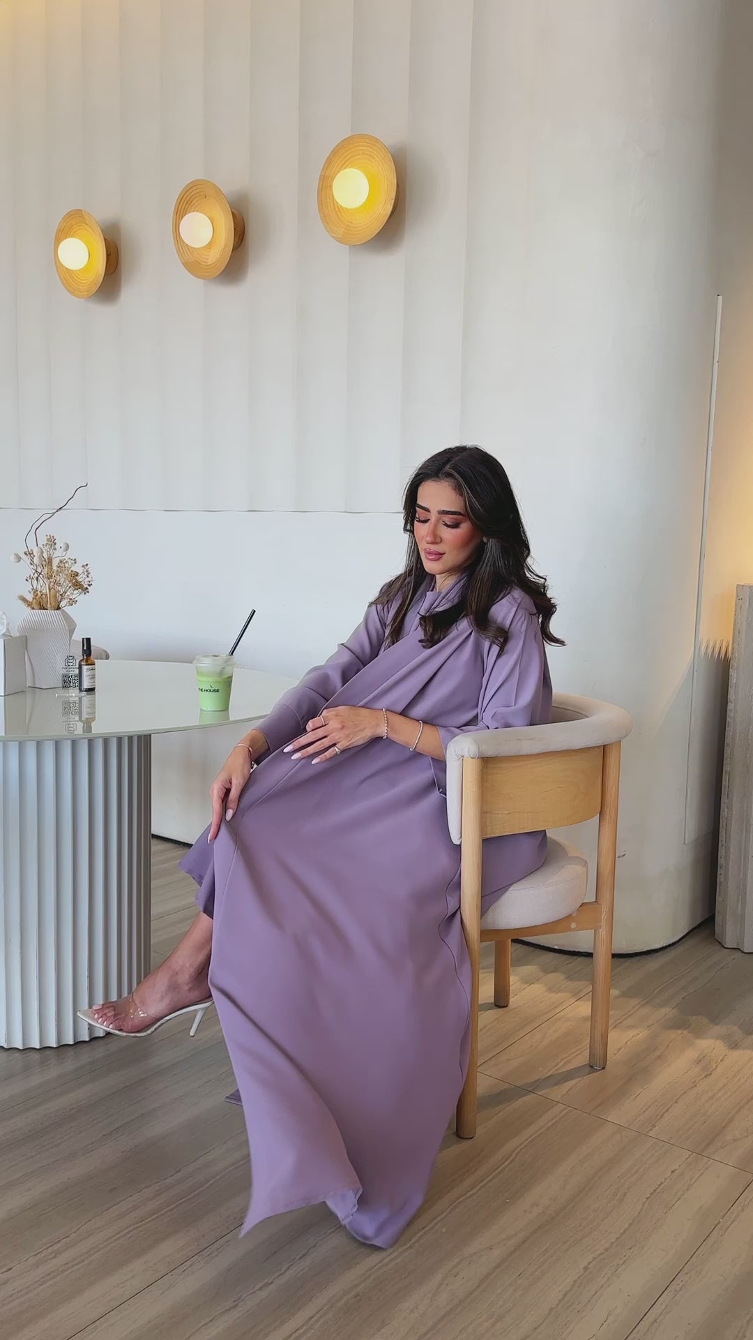 Aziza Purple Abaya