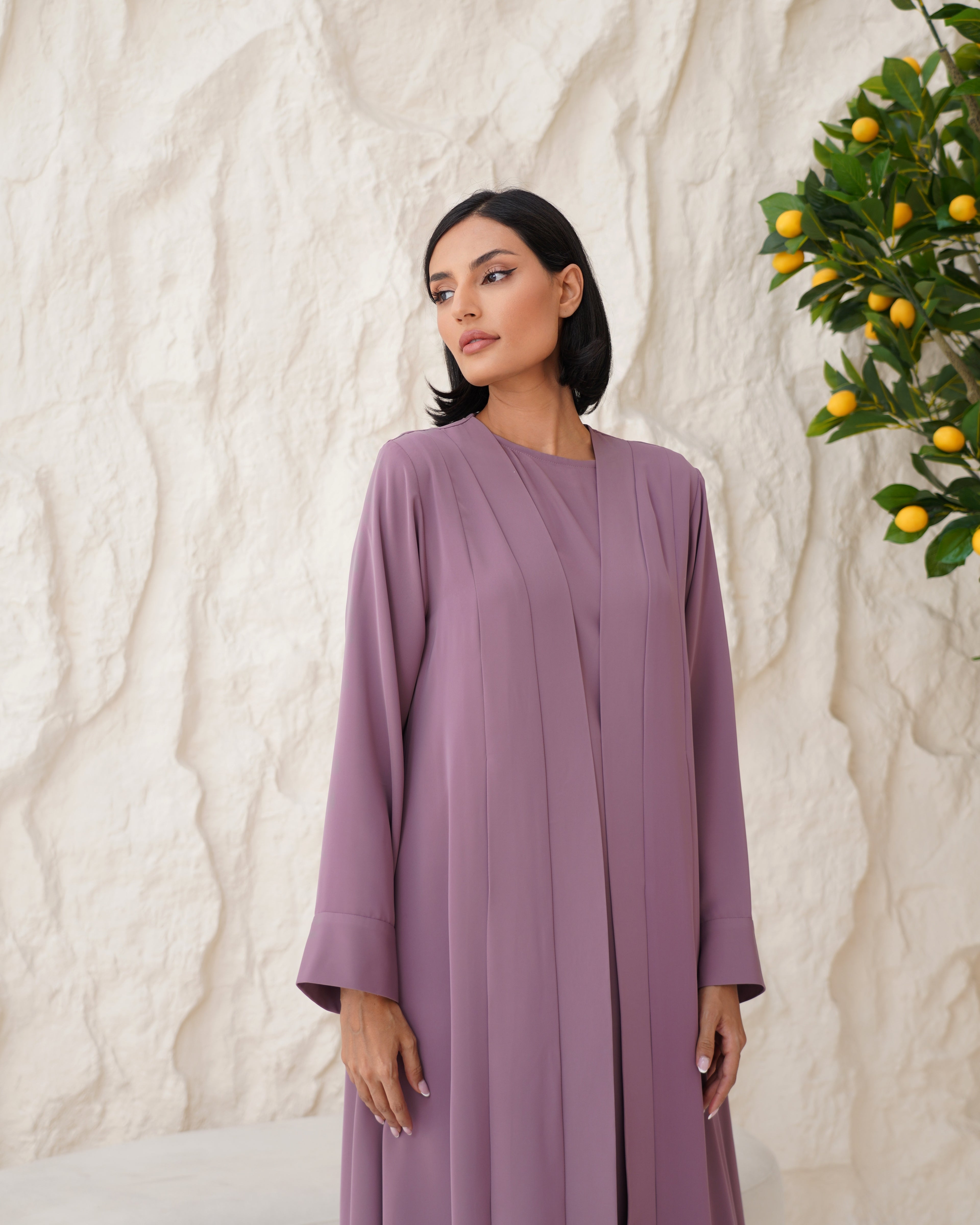 Aziza Purple Abaya