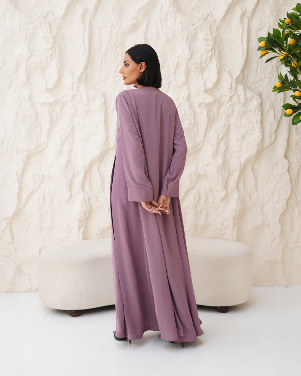 Aziza Purple Abaya
