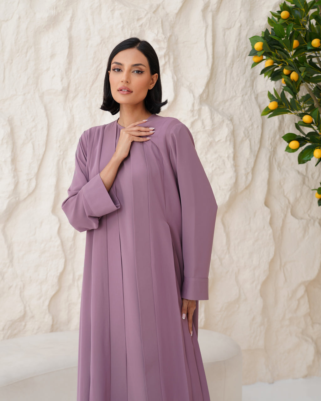 Aziza Purple Abaya