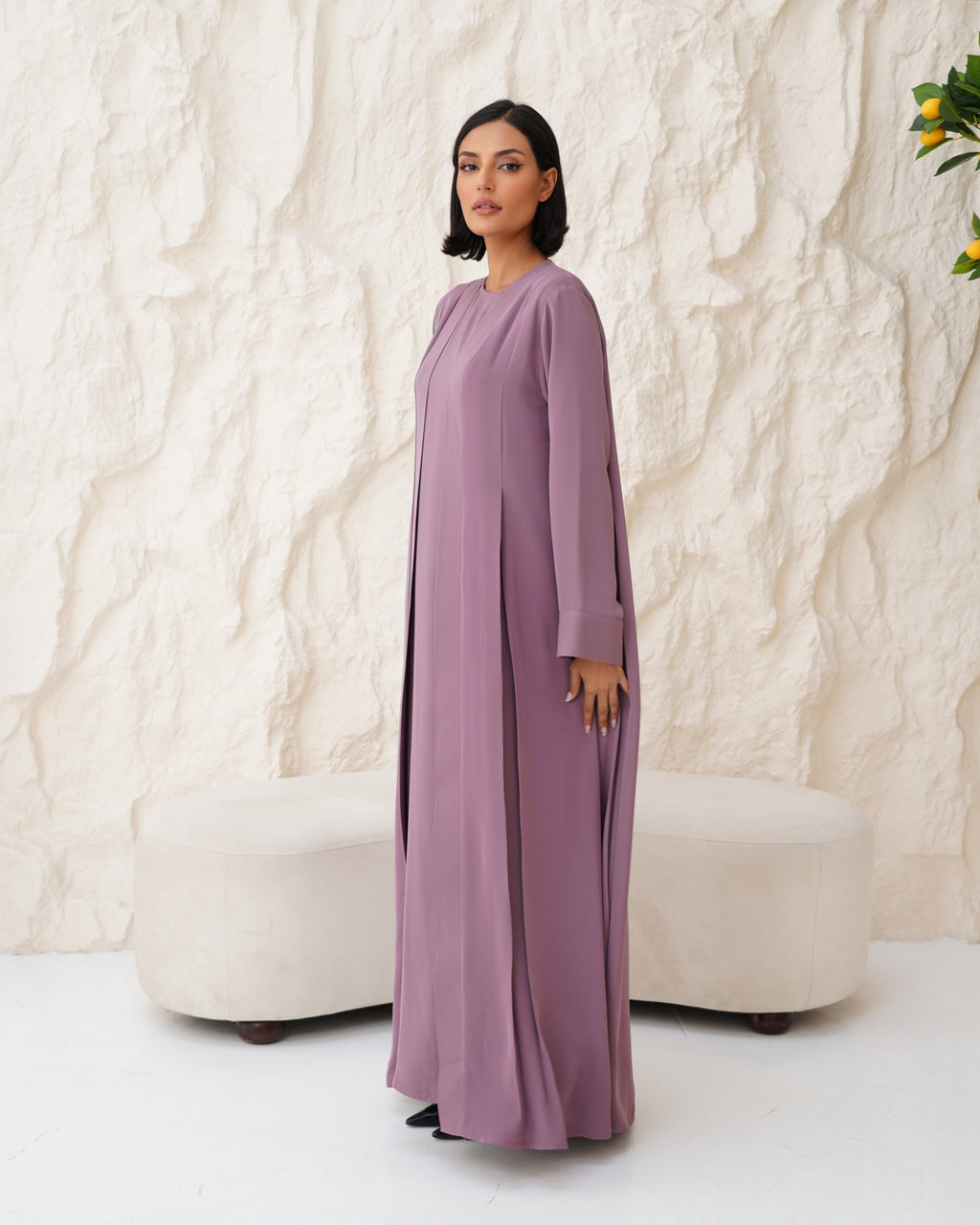 Aziza Purple Abaya