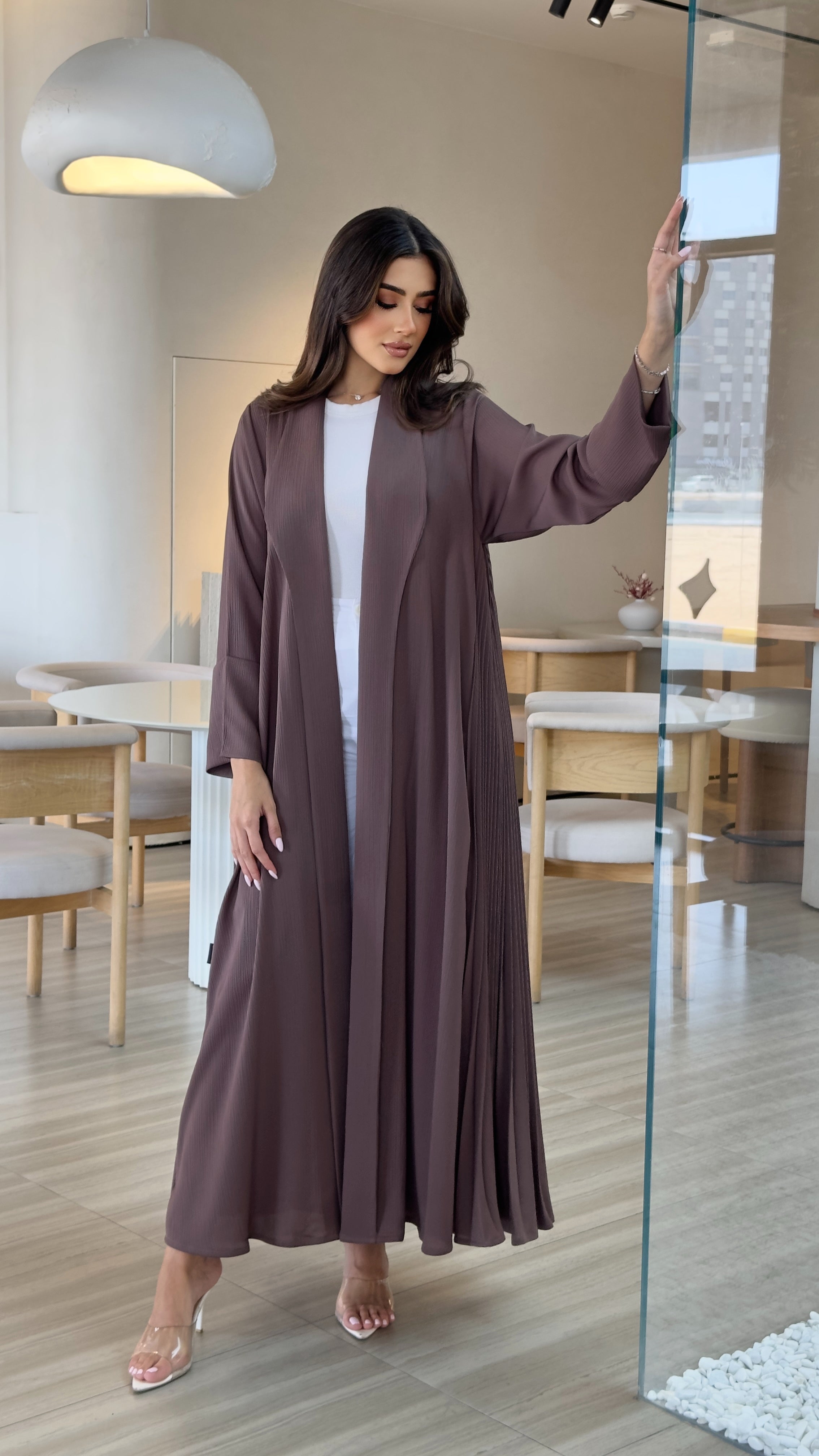 Mirage brown Abaya