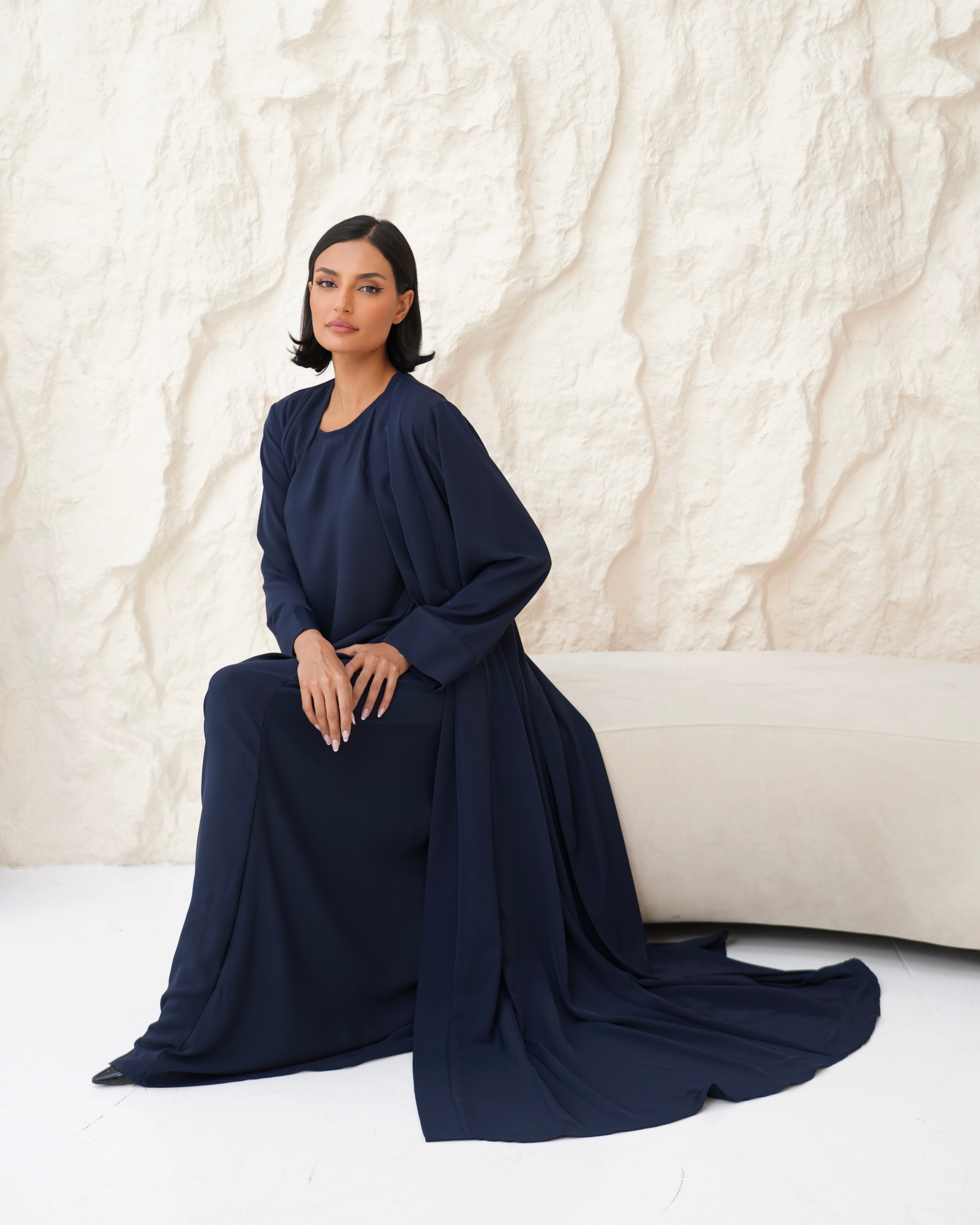 Aziza Navy Abaya