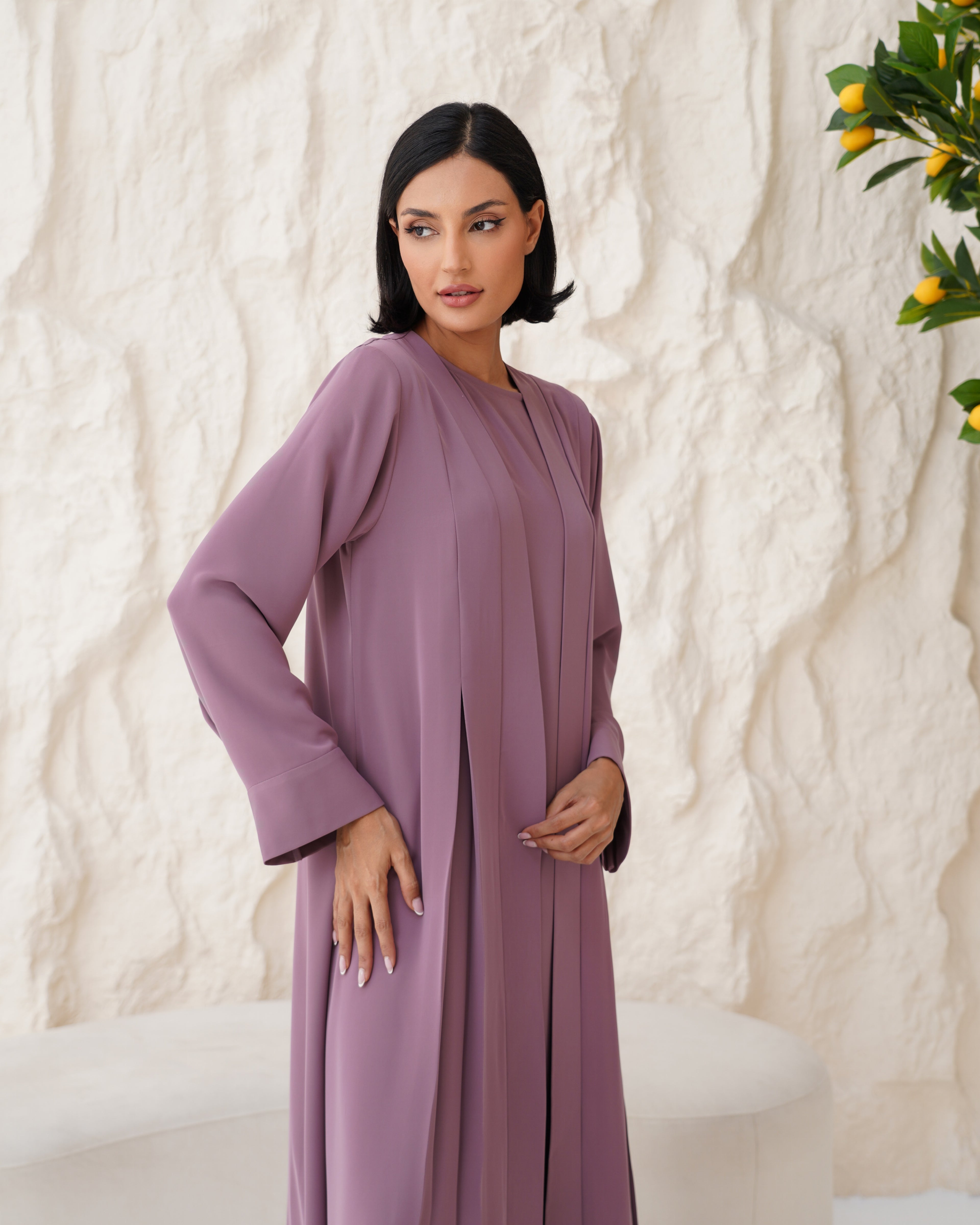Aziza Purple Abaya
