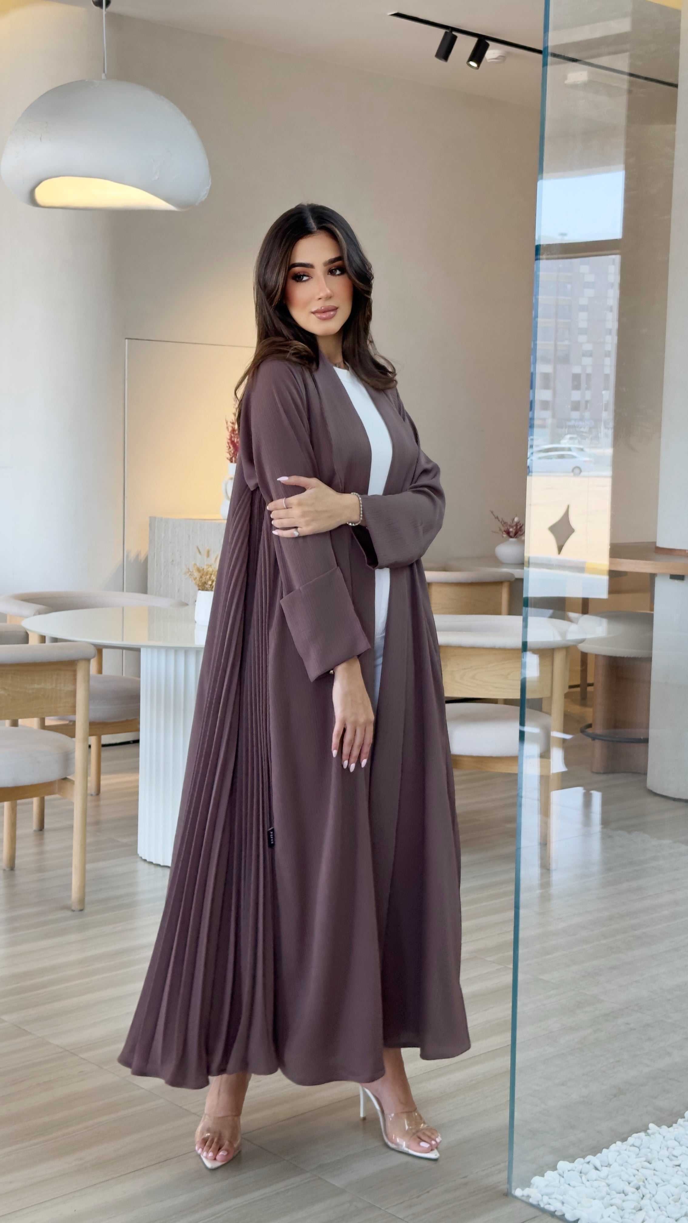 Mirage brown Abaya