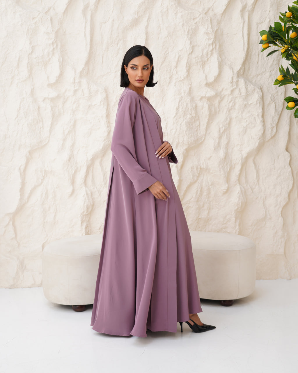 Aziza Purple Abaya