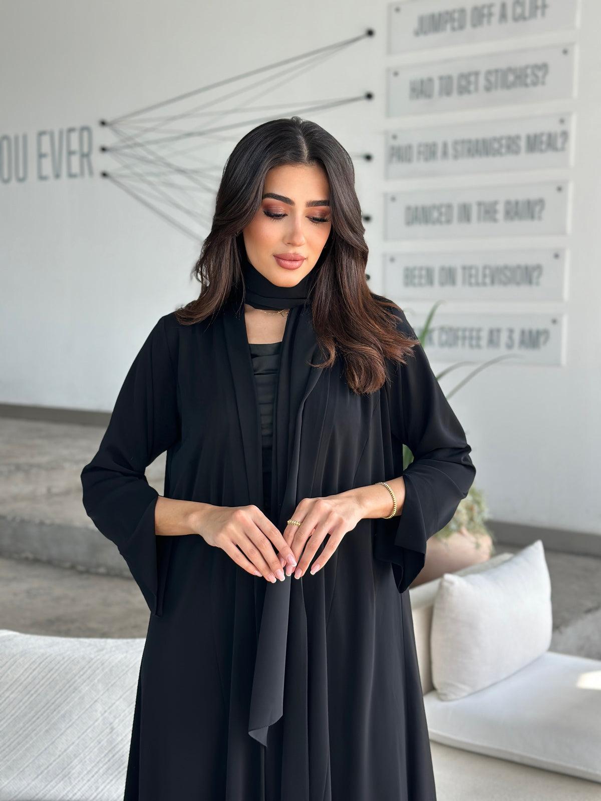 Sultana Black Abaya- Elita