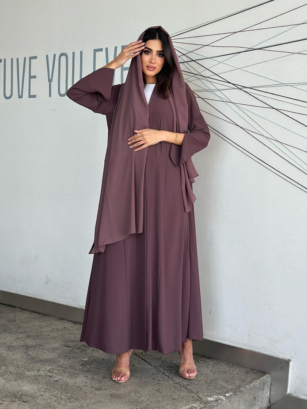 Sultana Purple Abaya