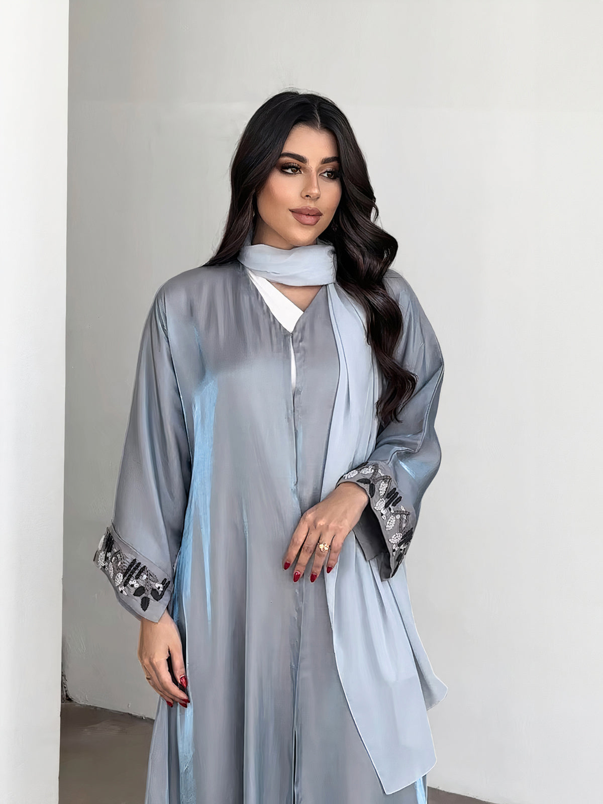 Jawhara Blue Abaya