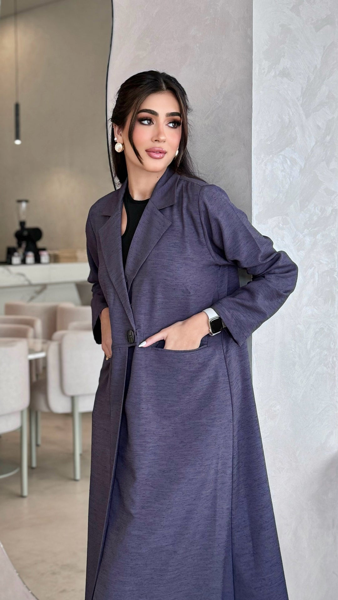 Ghadah Grey Abaya