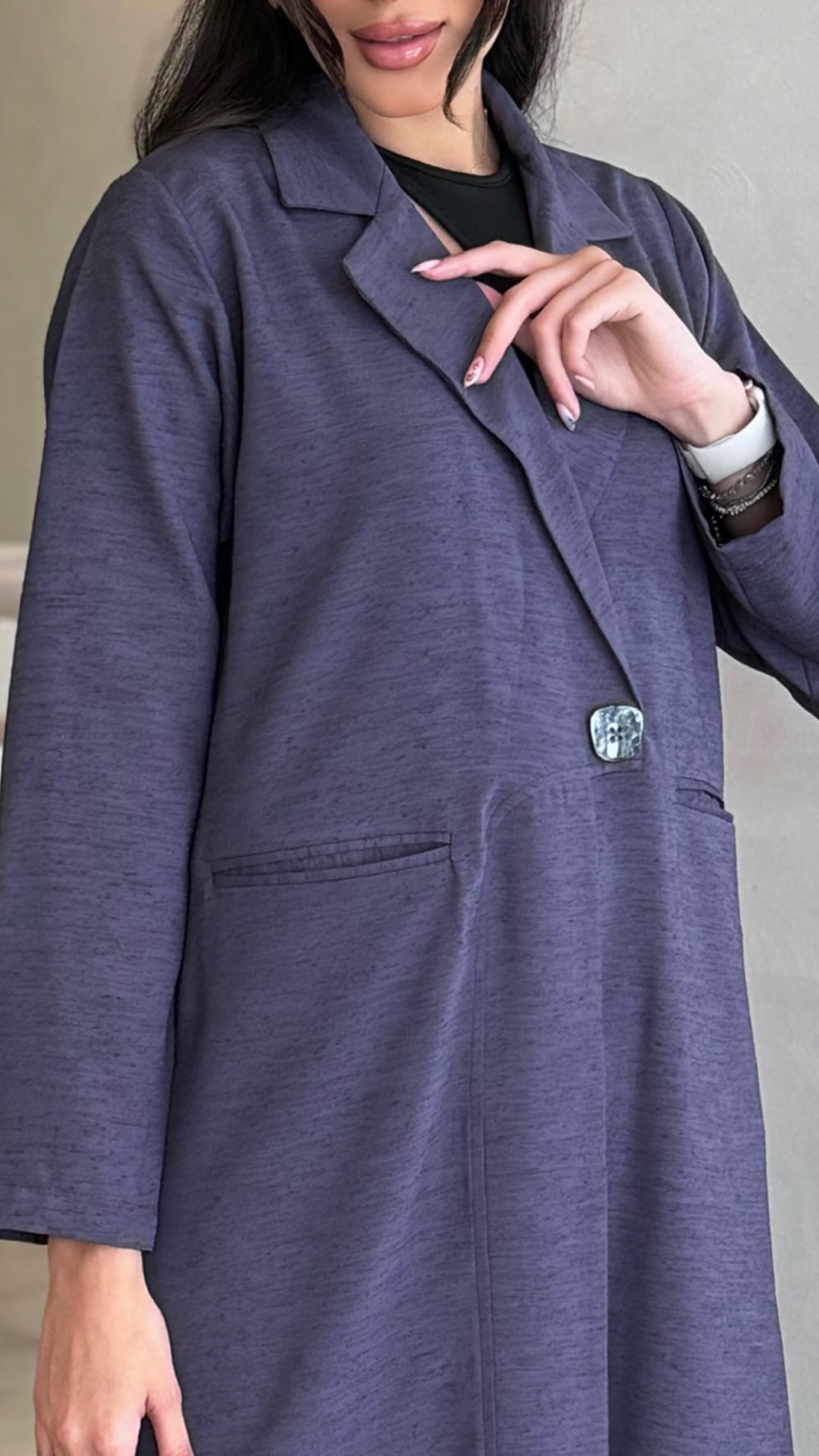 Ghadah Grey Abaya