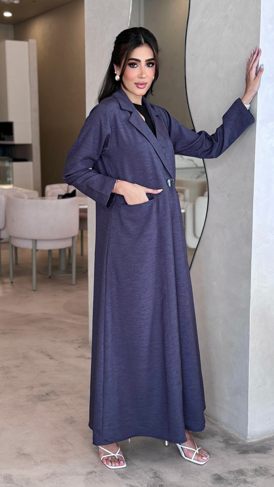 Ghadah Grey Abaya