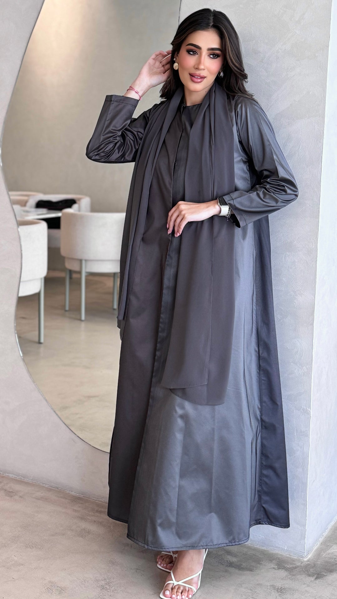 Amani Grey Abaya