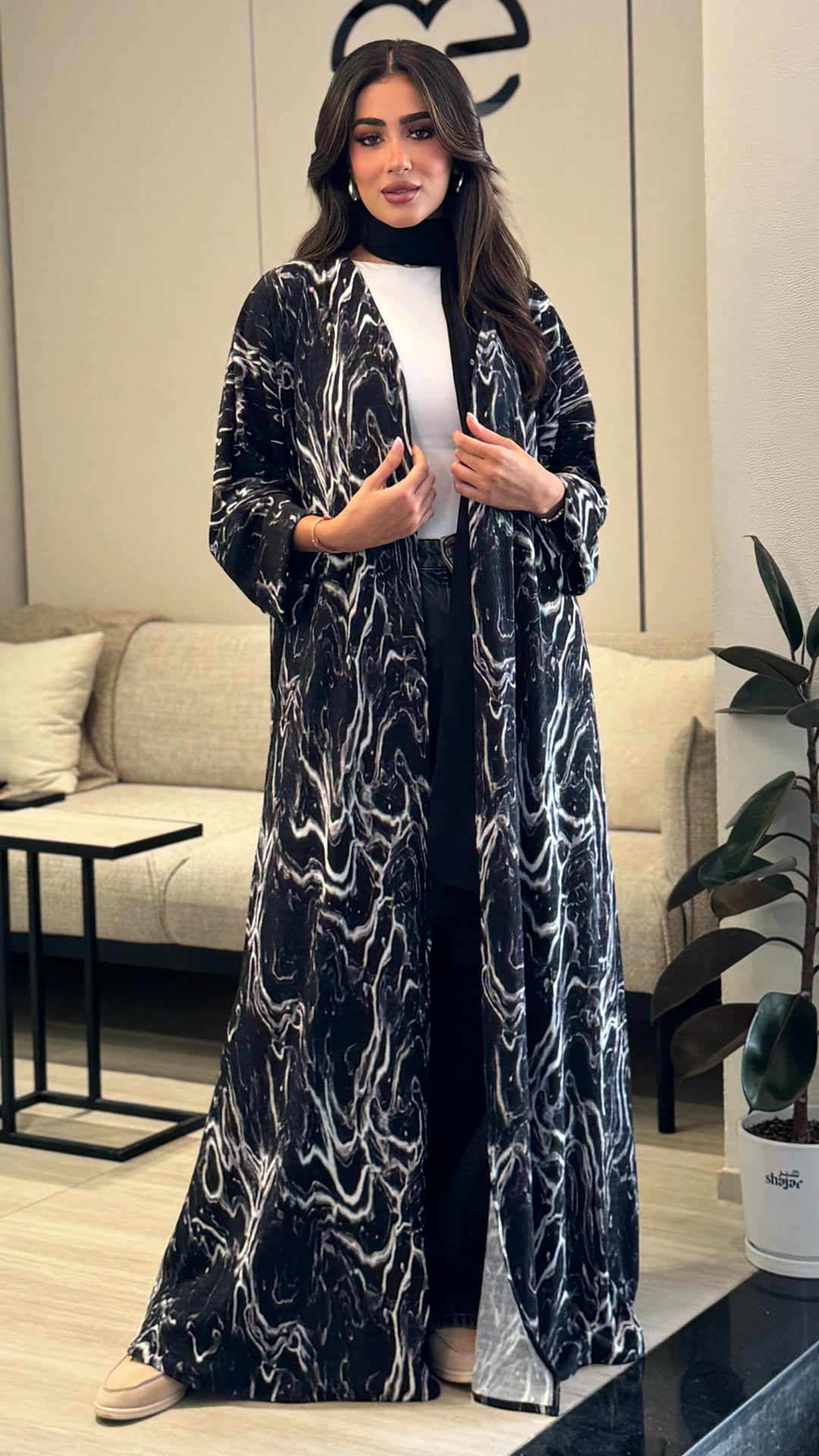 Serene Black Abaya