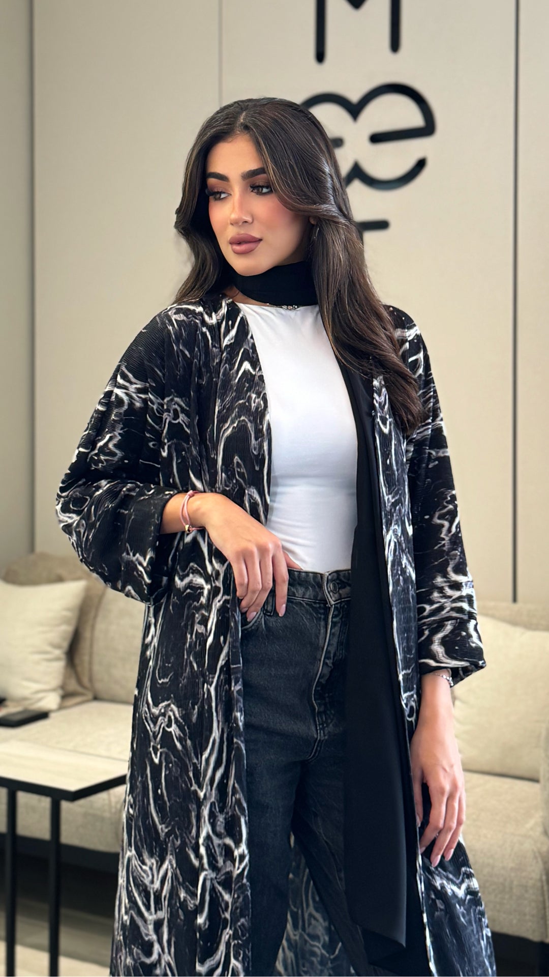 Serene Black Abaya