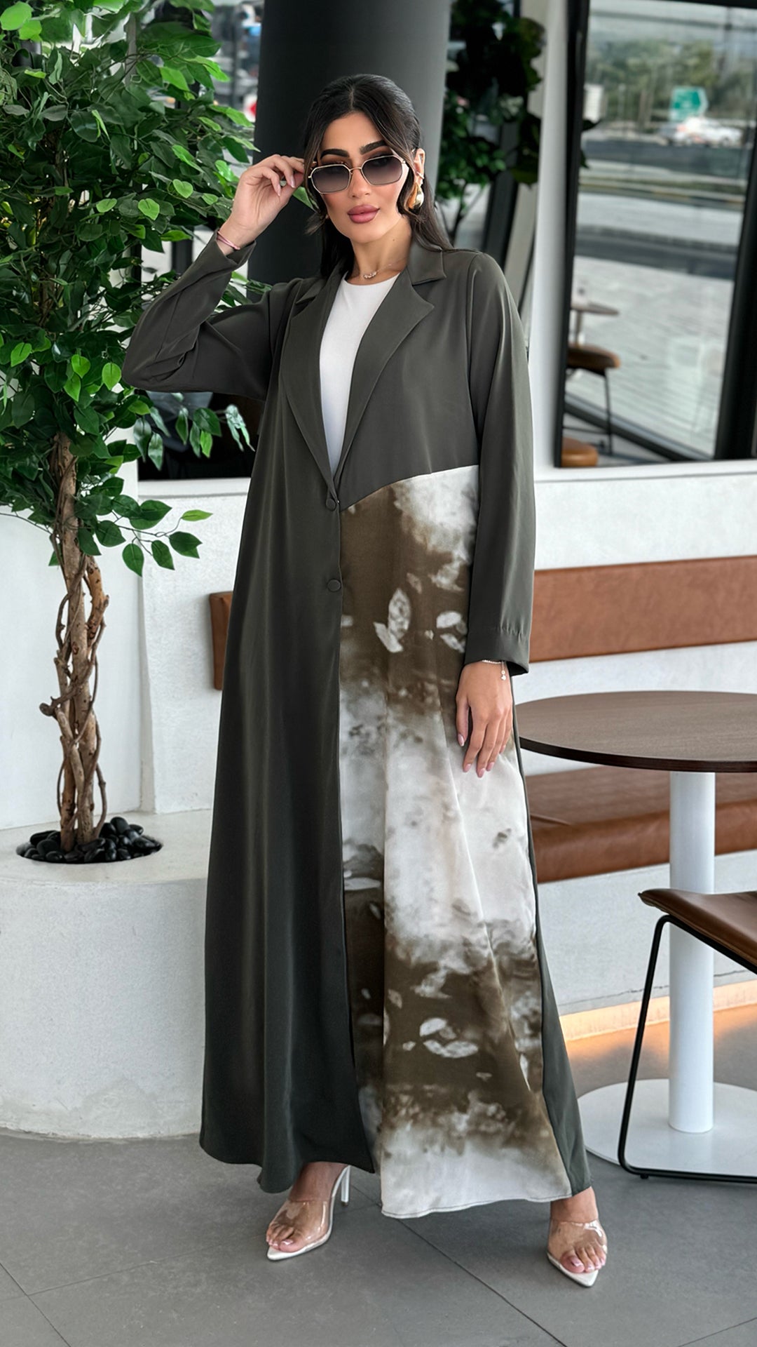 Dalal Olive Green Abaya