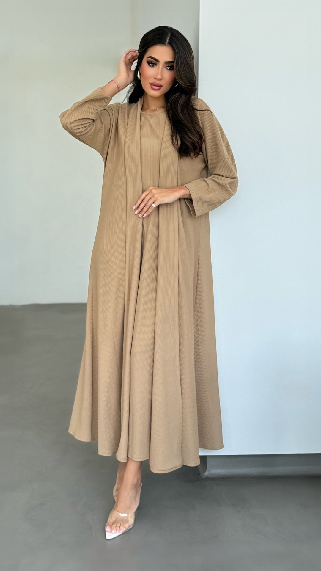 Nadine Beige ِAbaya