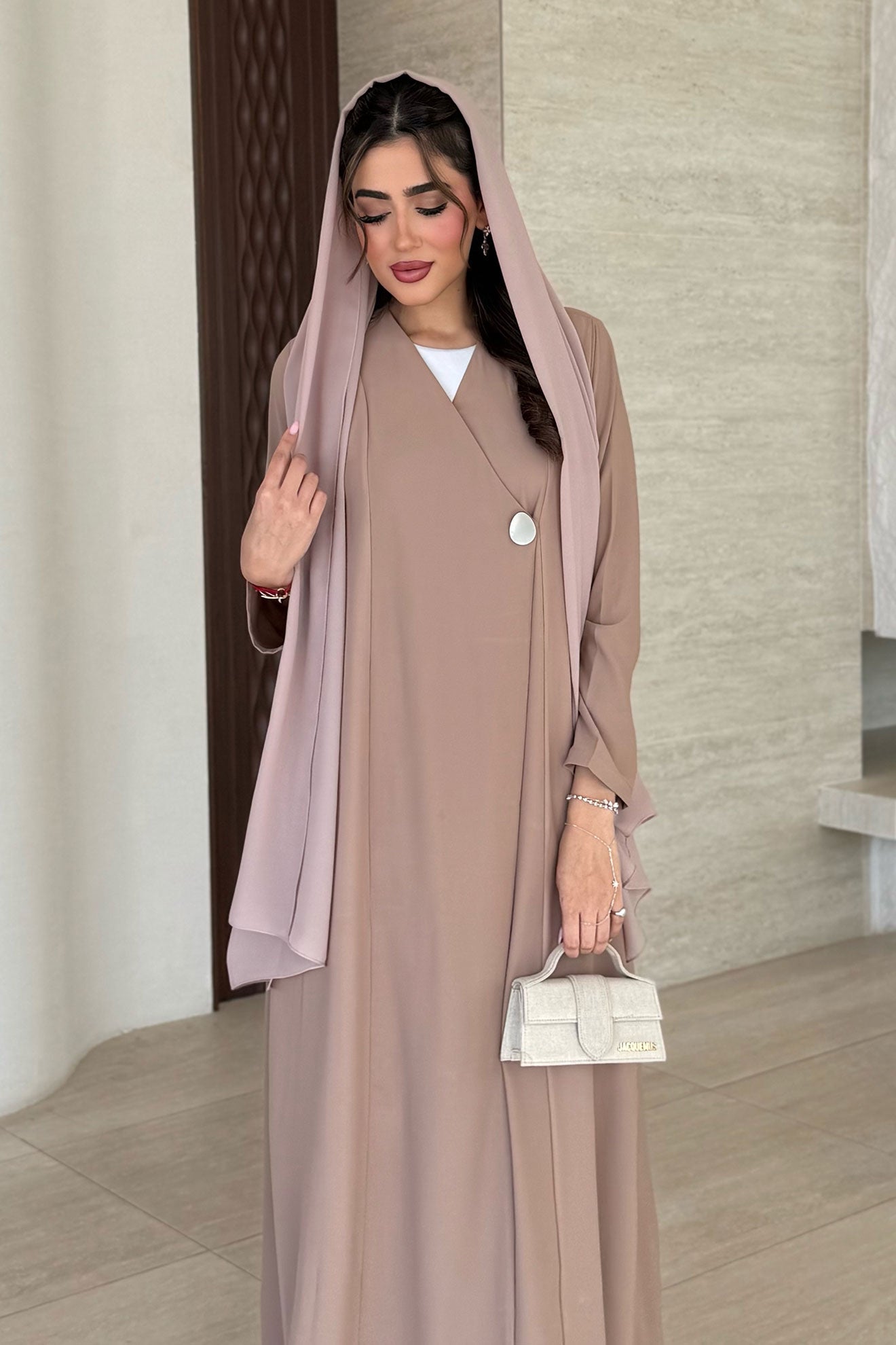 Sher Beige Abaya