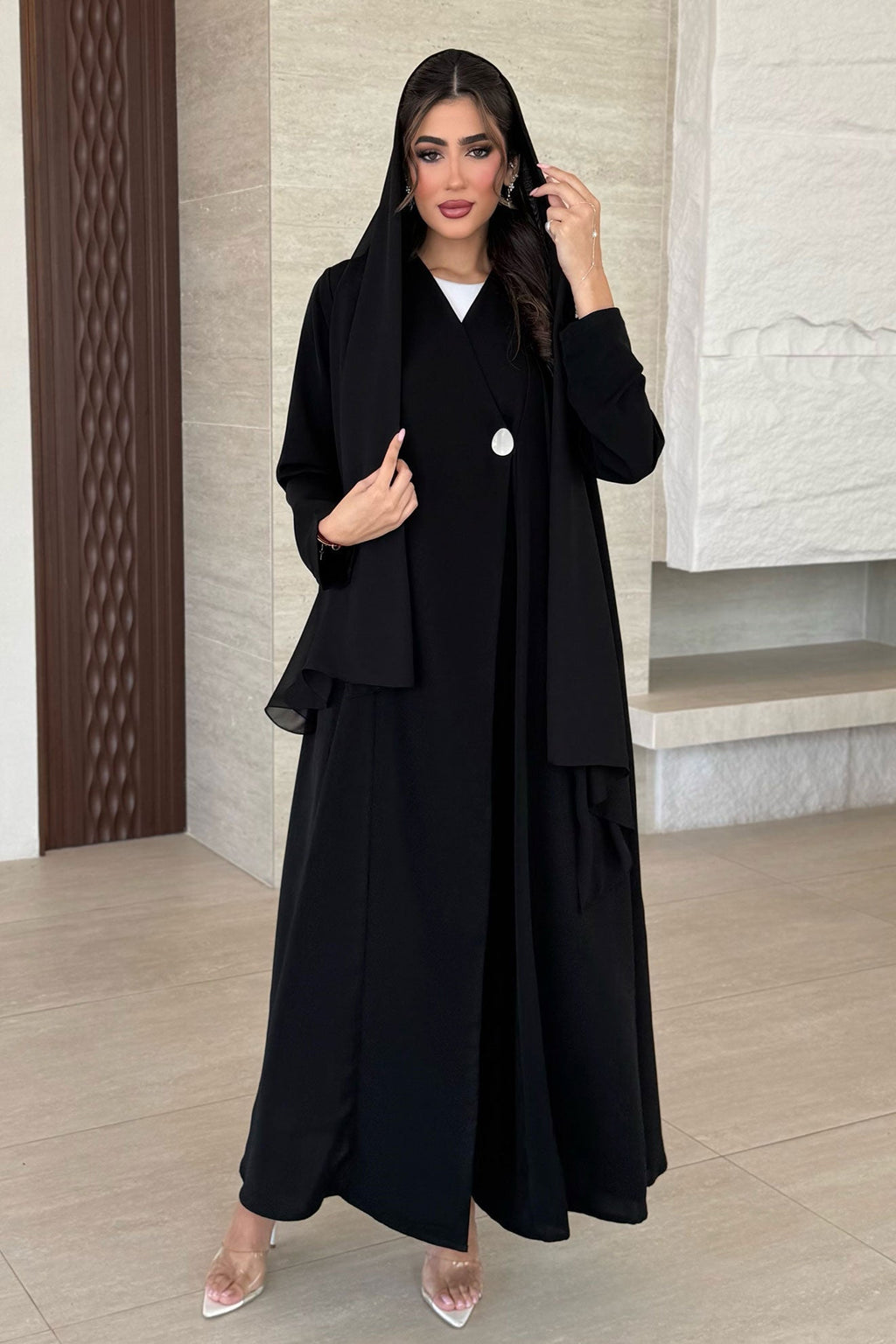 Sher Black Abaya