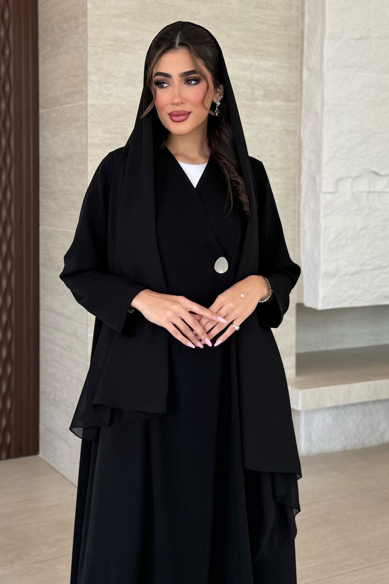 Sher Black Abaya
