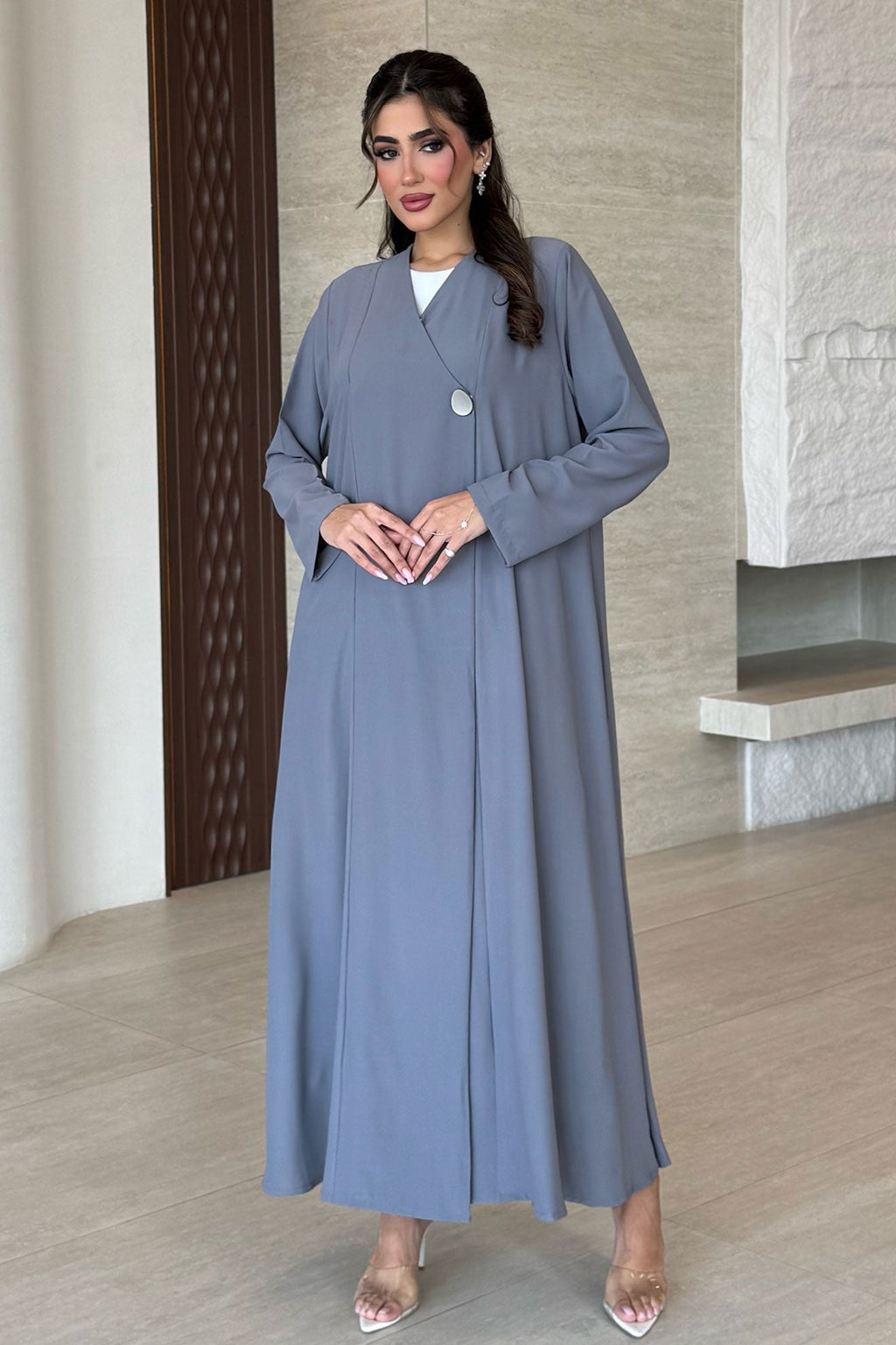Sher Grey Abaya