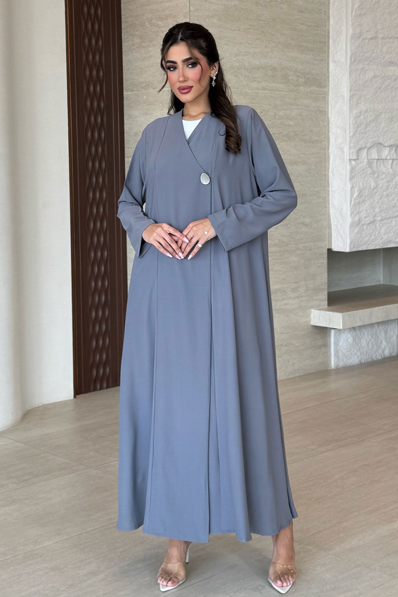 Sher Grey Abaya