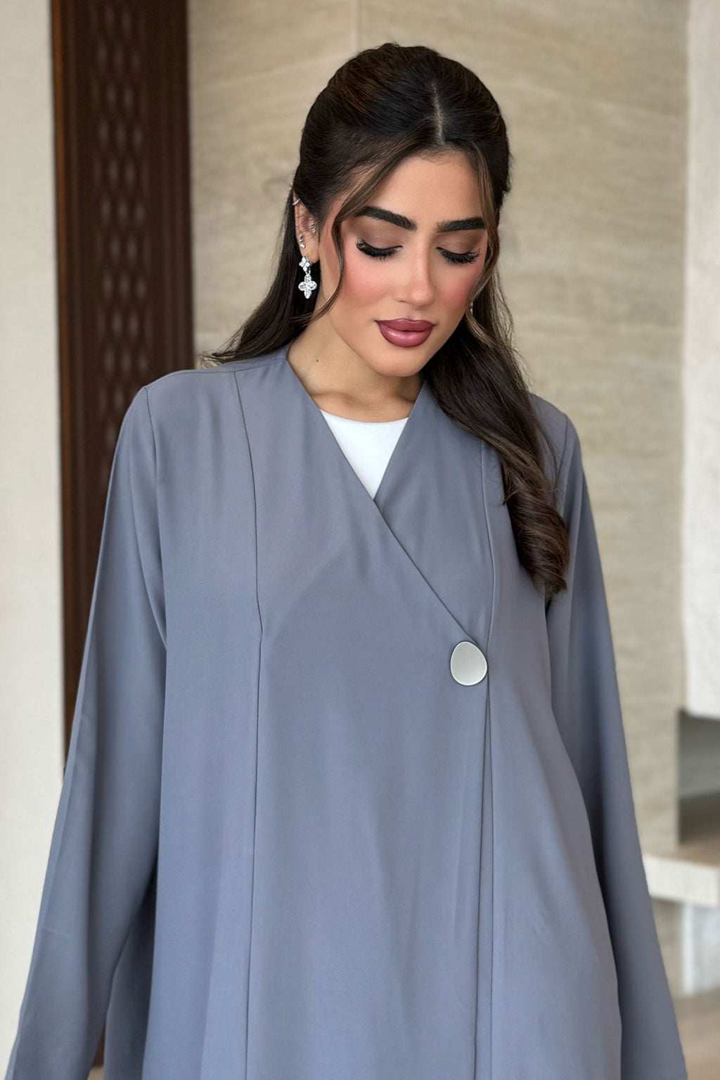 Sher Grey Abaya