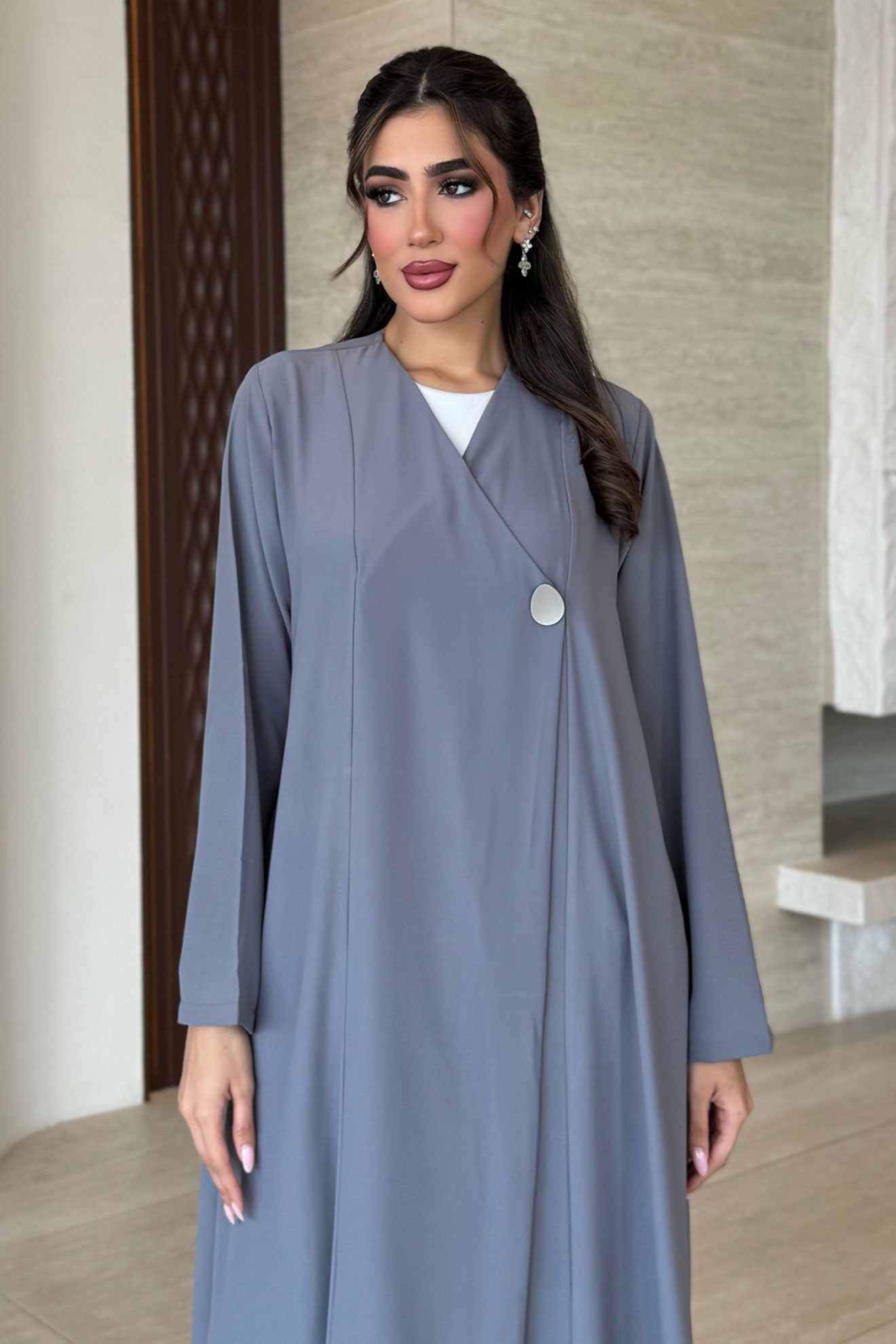 Sher Grey Abaya