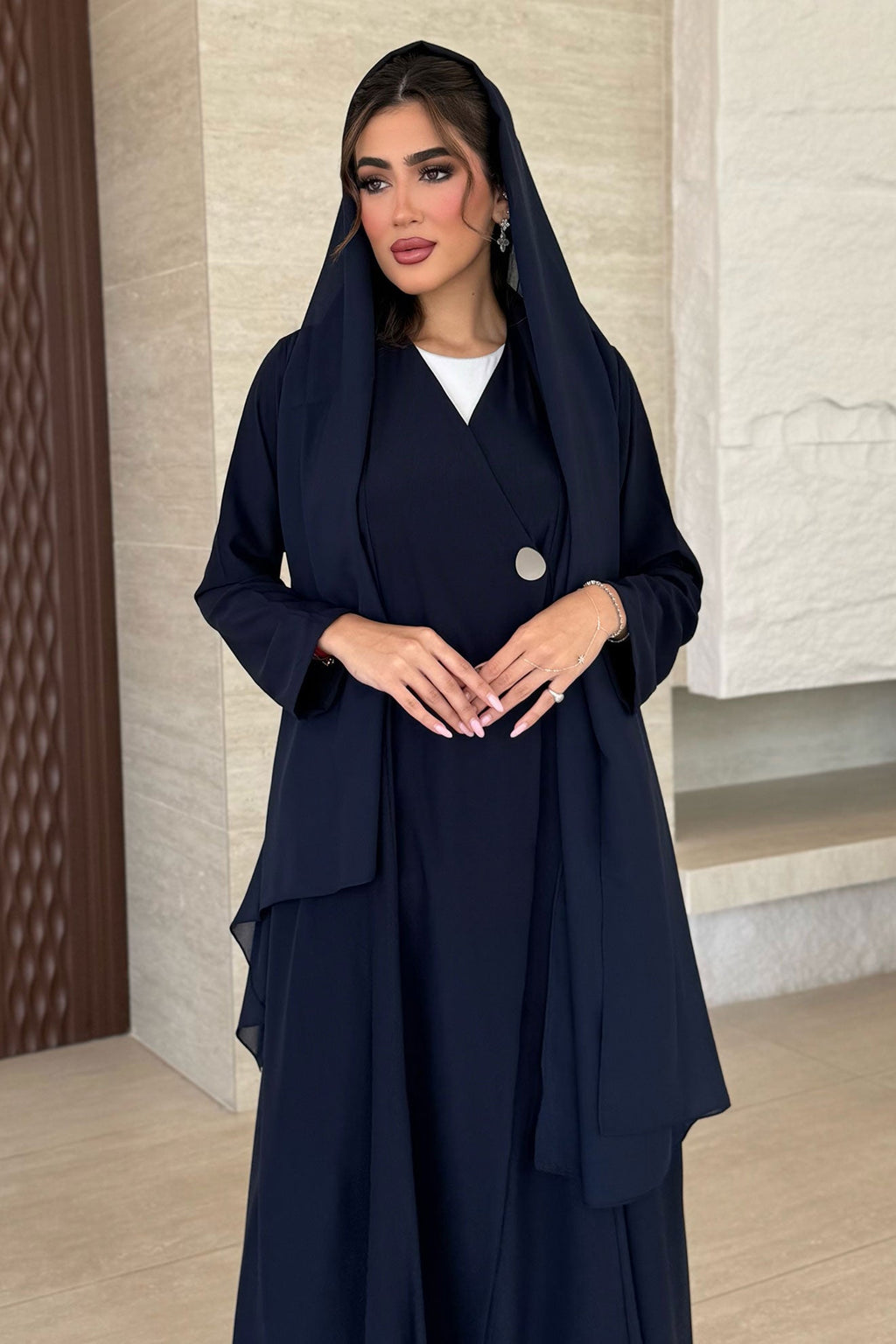 Sher Navy Abaya