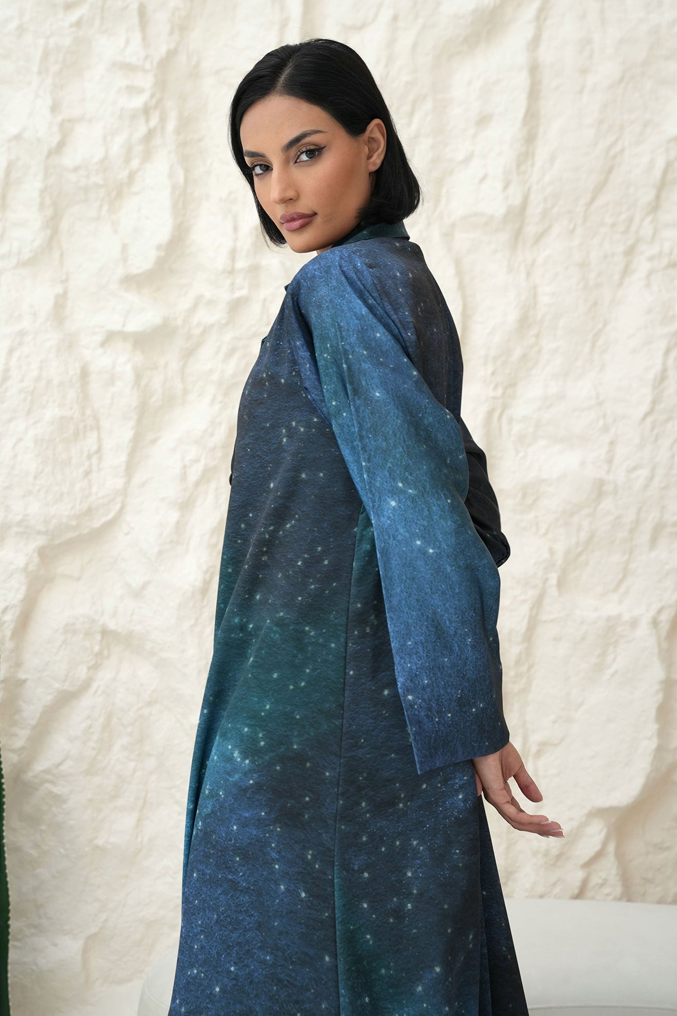 ELOIR Blue Abaya