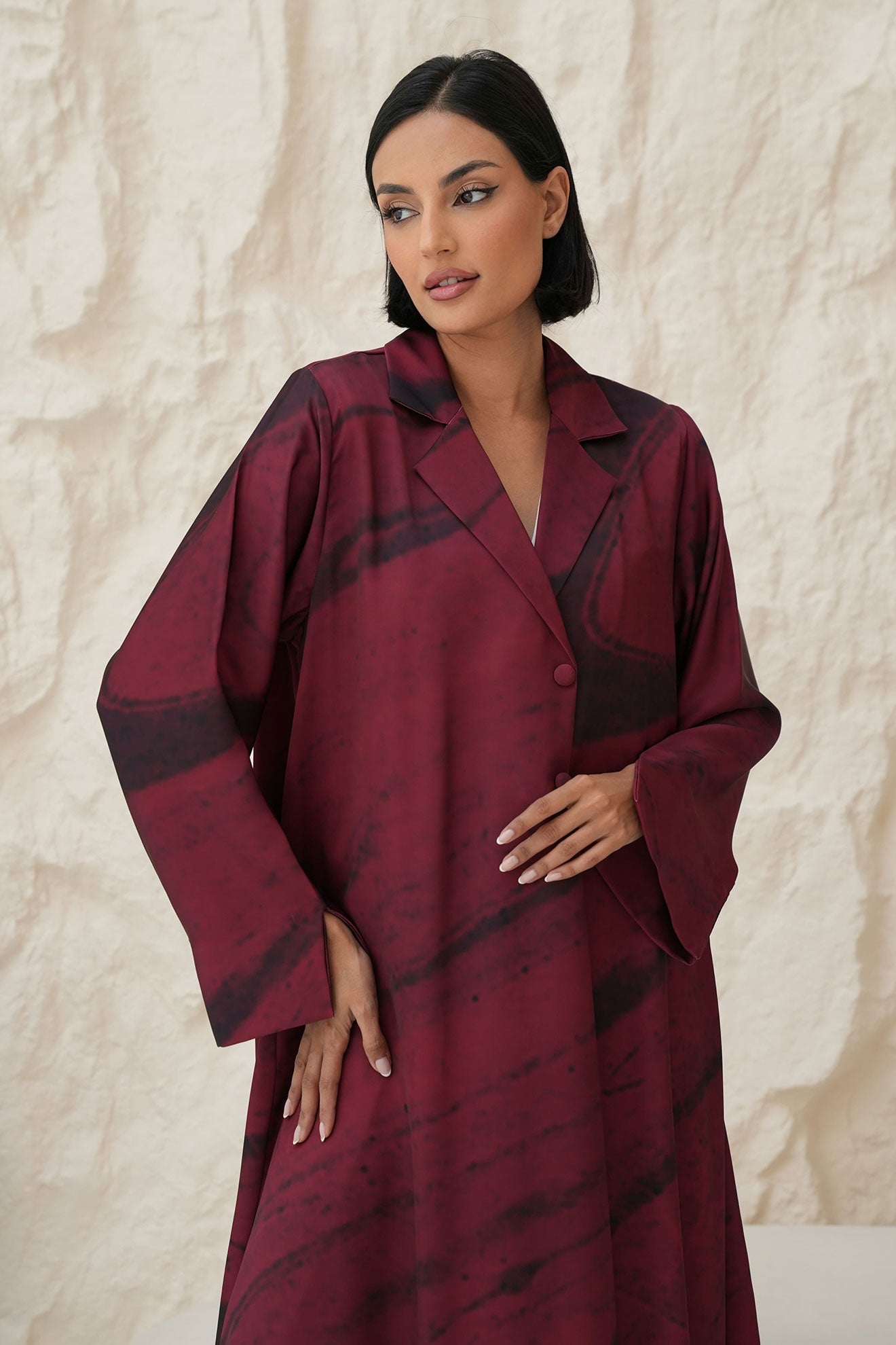 MYREN Red Abaya