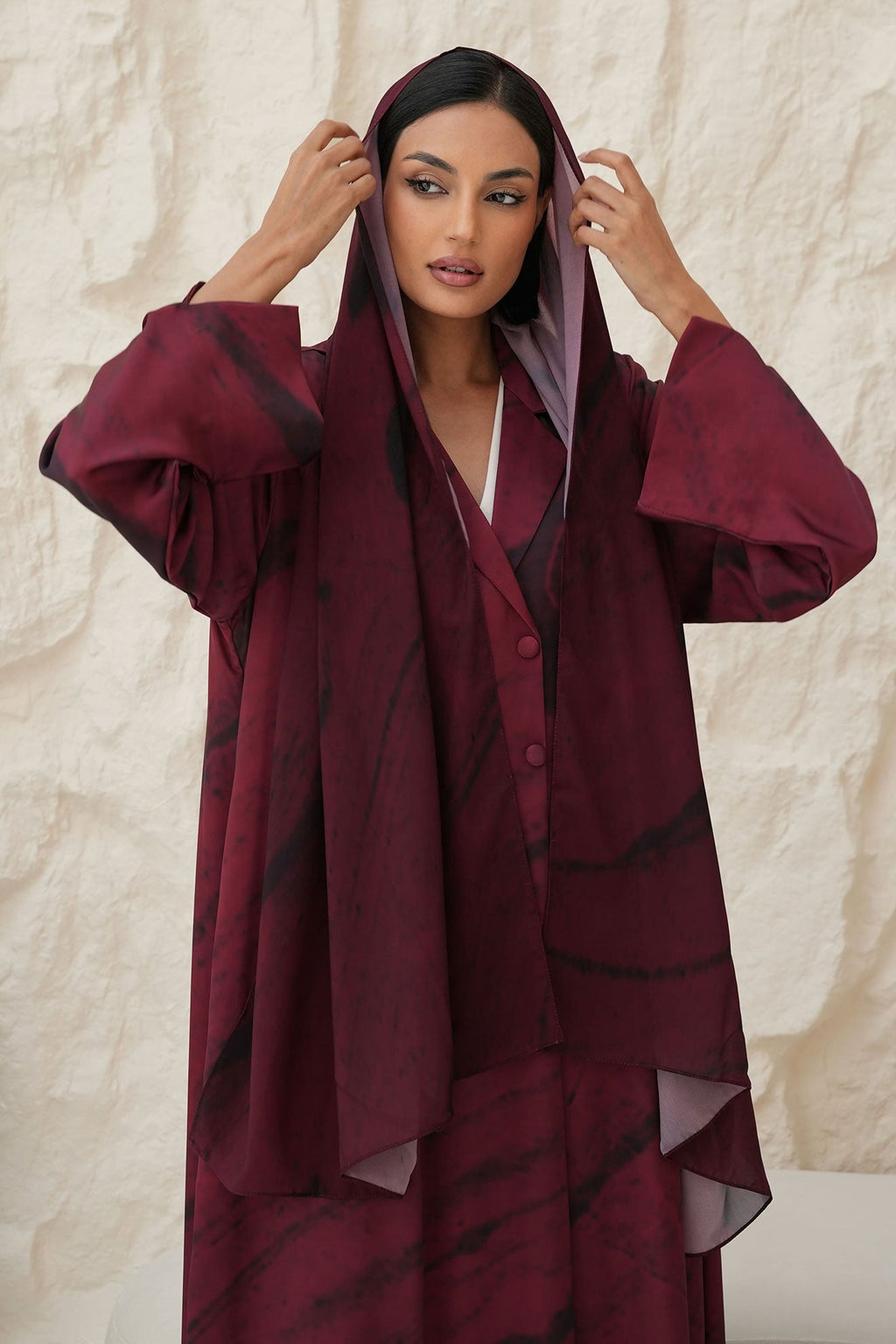 MYREN Red Abaya