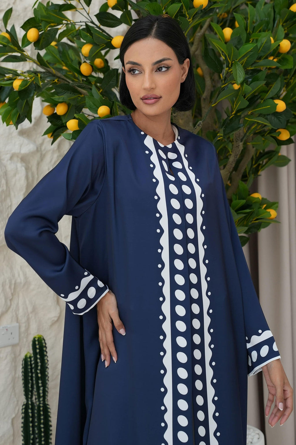 ORIELLE Navy Abaya