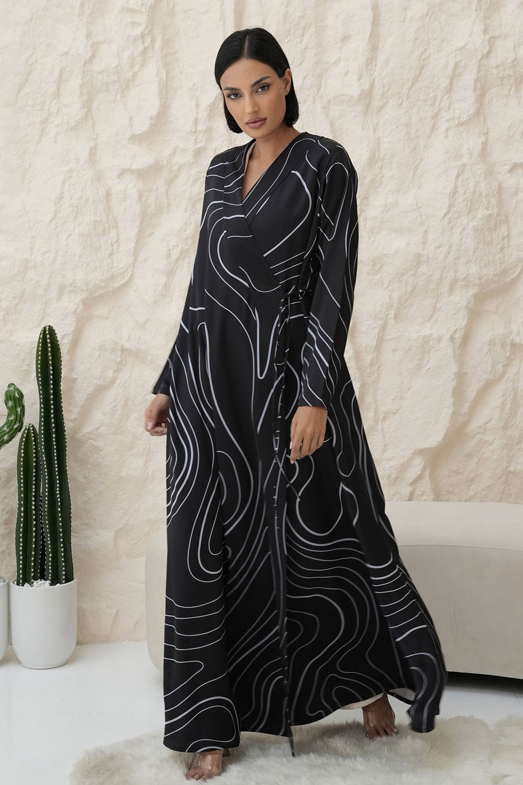 ZAVIA Black Abaya