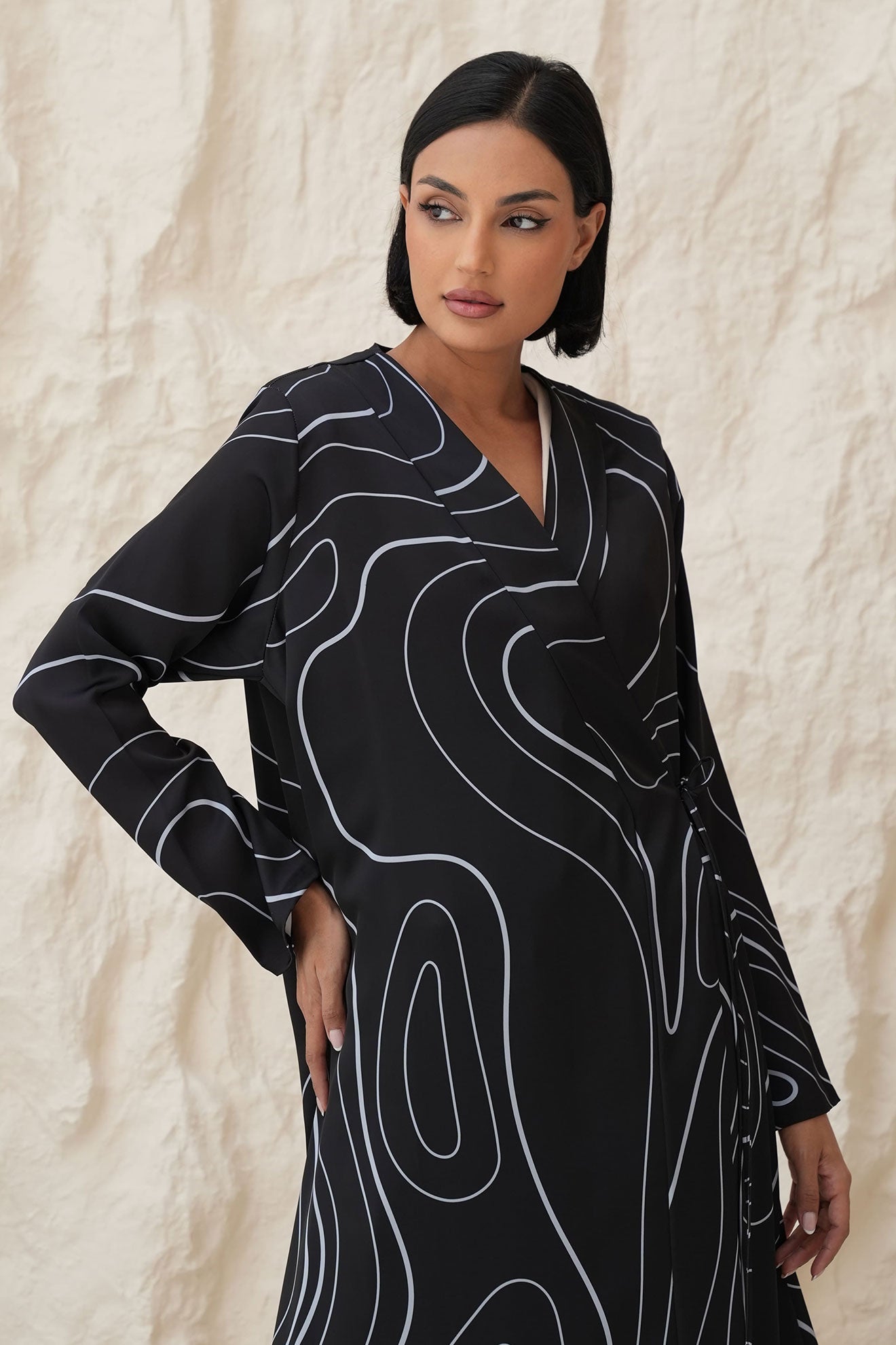ZAVIA Black Abaya