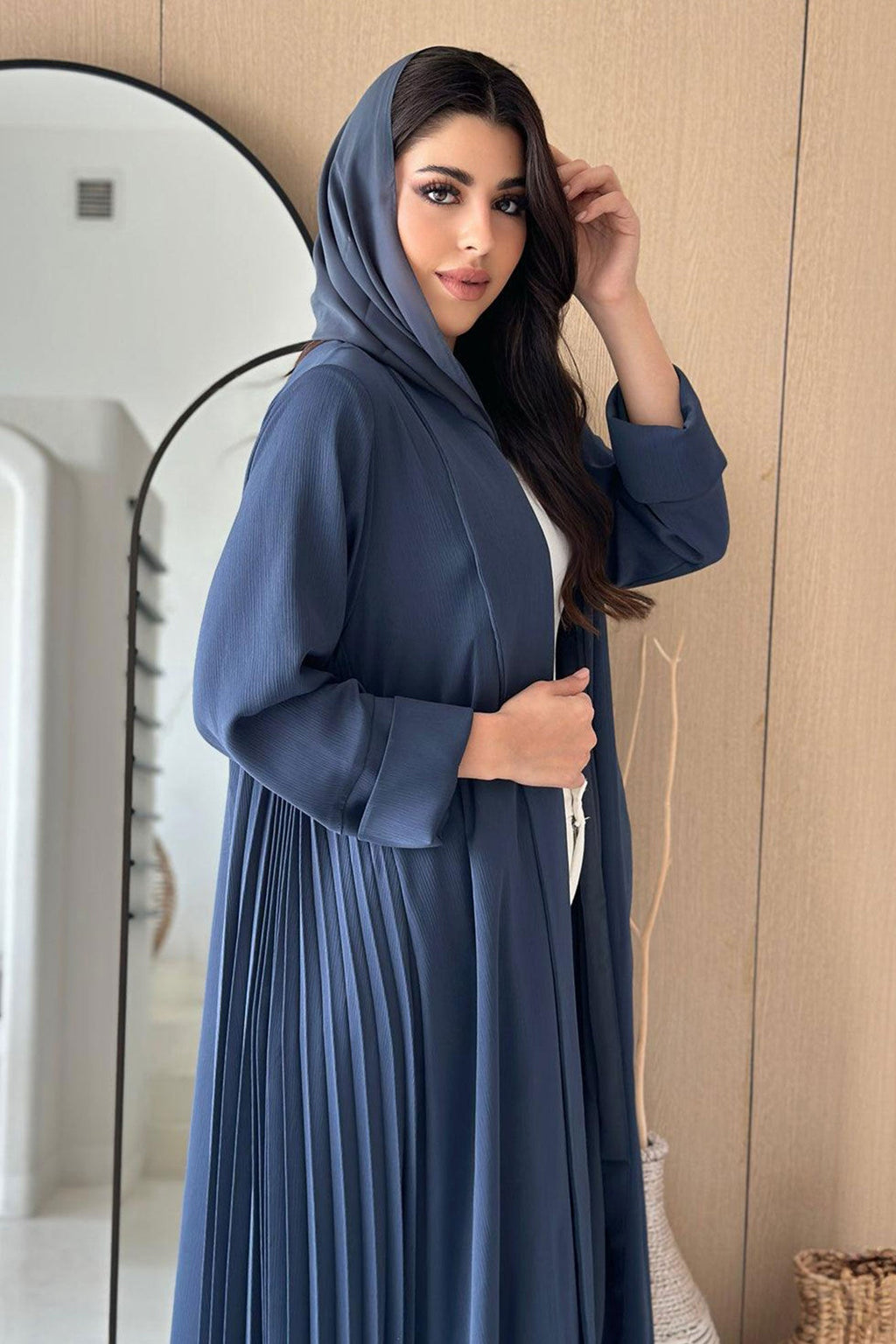 Mirage Navy Blue Abaya
