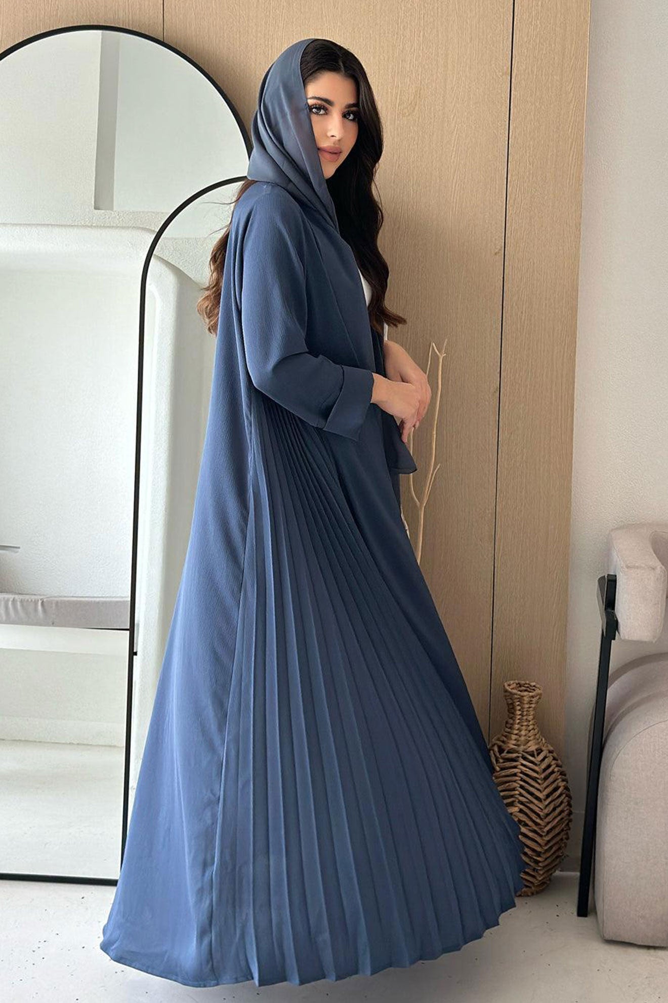Mirage Navy Blue Abaya