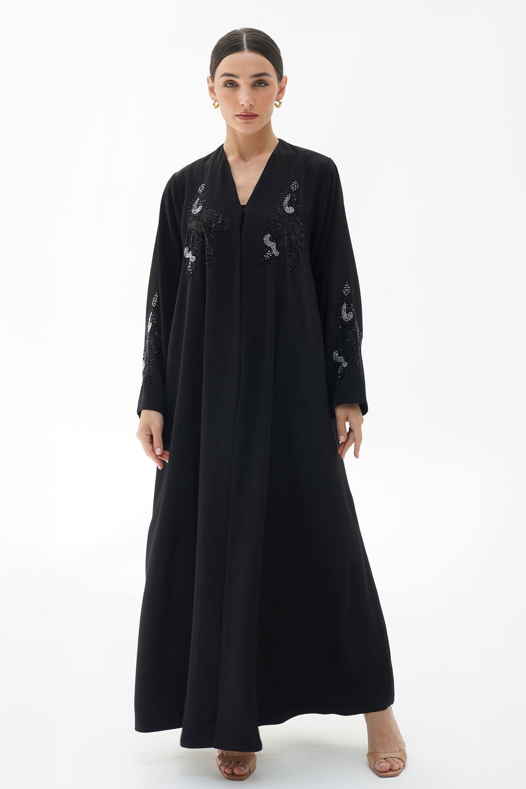 Alaya Black Handwork Japanese Abaya