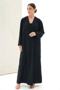 Belle Black Ombre Japanese Handwork Abaya