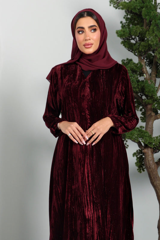 Juno Red  Abaya