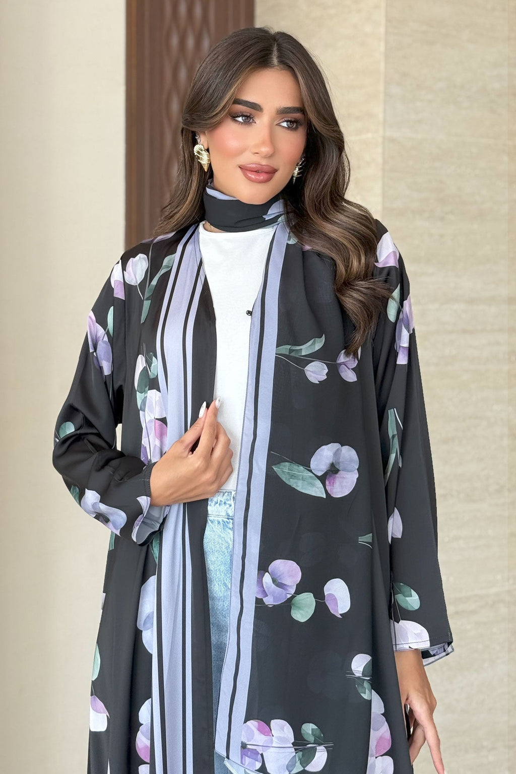 Luna Black Abaya