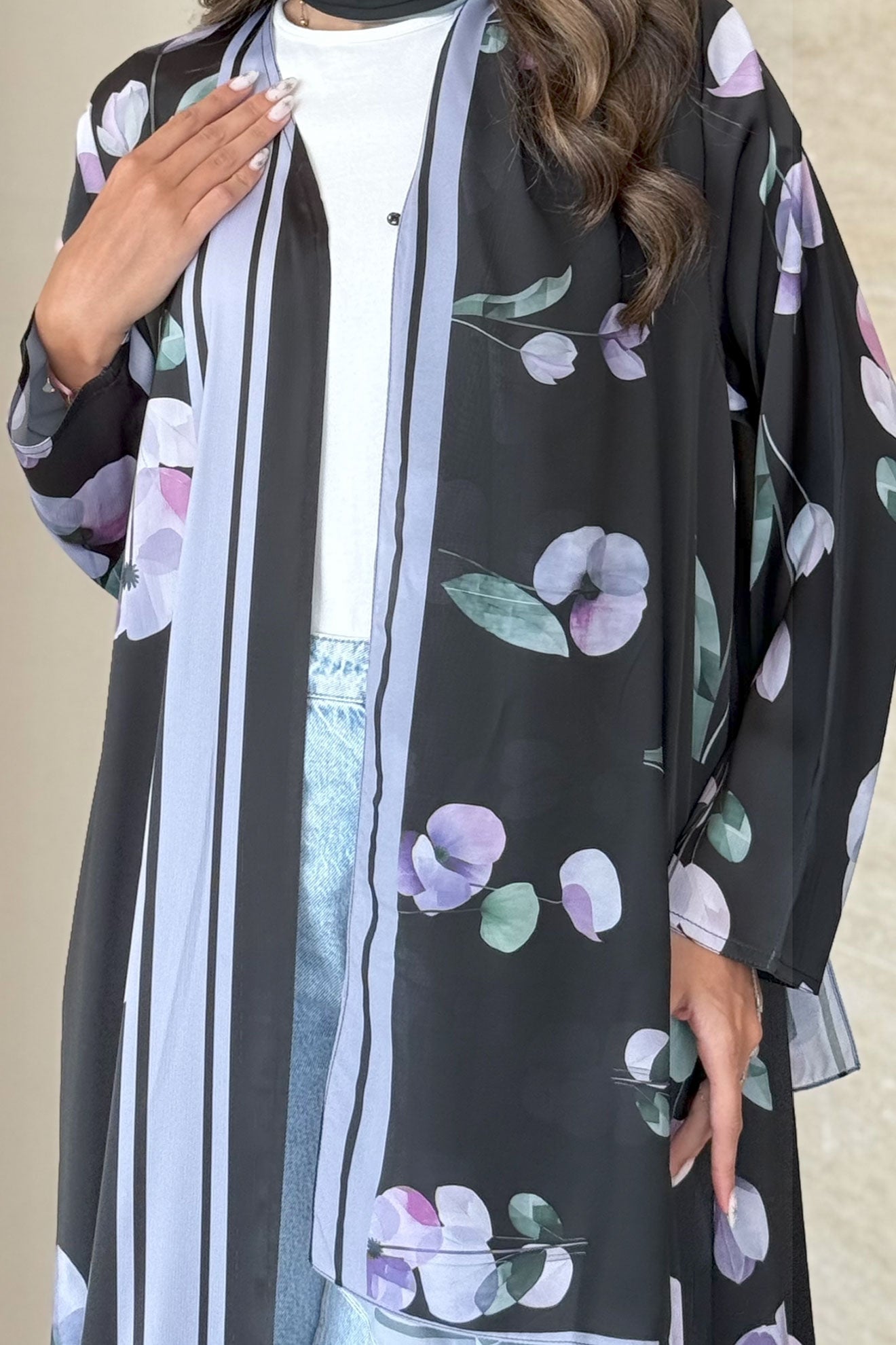 Luna Black Abaya